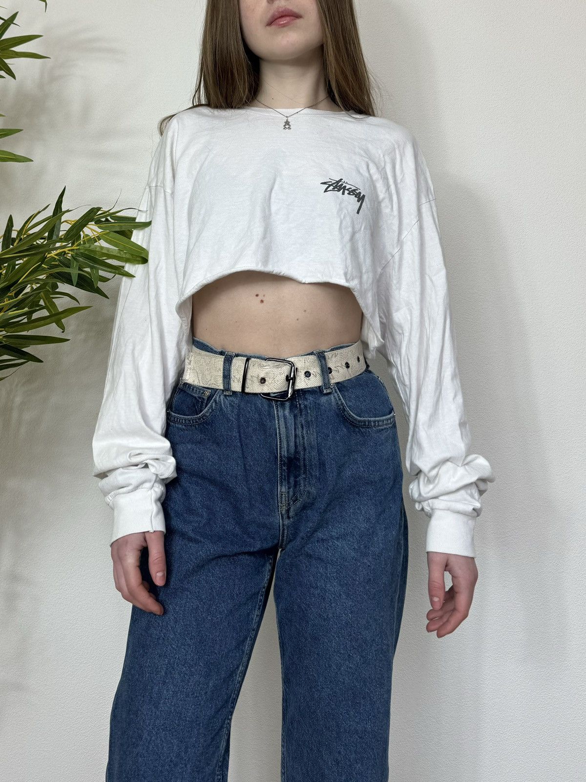 Stussy STUSSY BIG LOGO CROPPED WMNS LONGSLEEVE Size L / US 10 / IT 46 - 4 Thumbnail