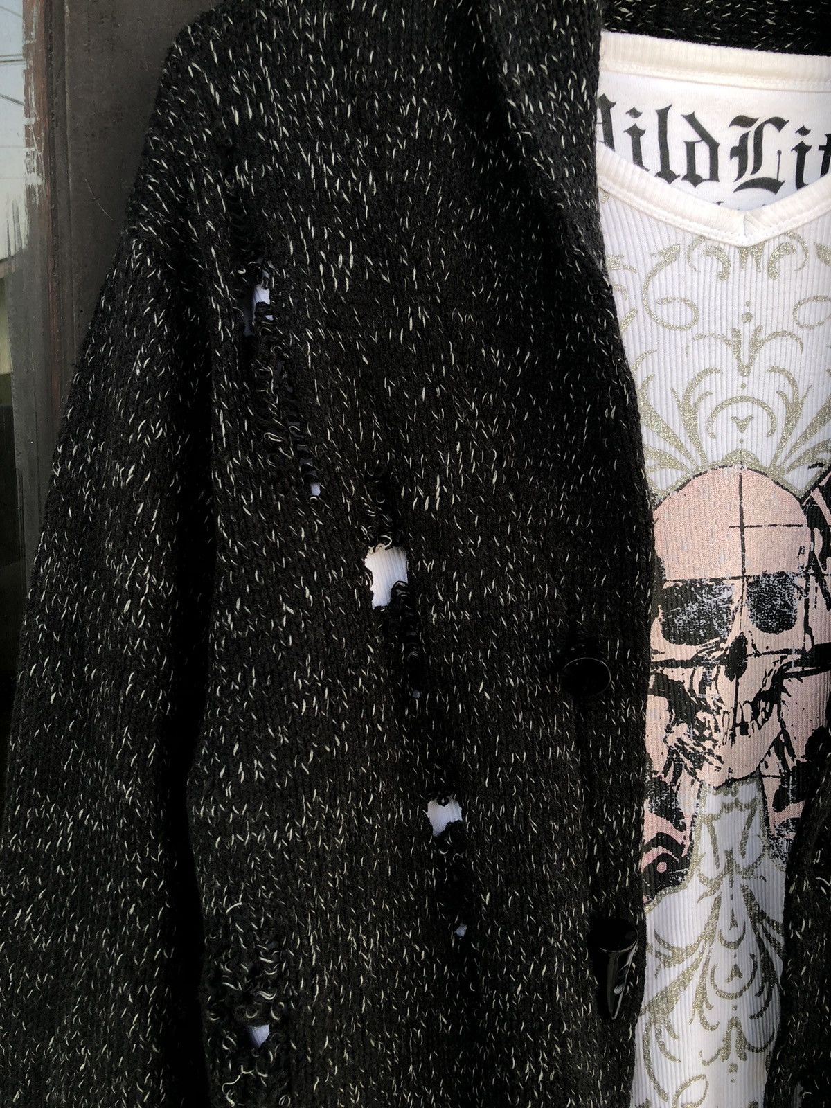 If Six Was Nine In the attic-Distressed Cardigan Ifsixwasnine lgb style Size US L / EU 52-54 / 3 - 6 Thumbnail