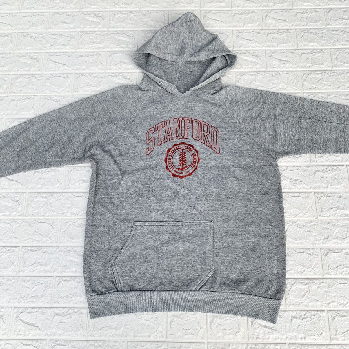 Vintage Vintage 1980s Stanford University Hoodie Velvet Logo Size US M / EU 48-50 / 2 - 3 Thumbnail