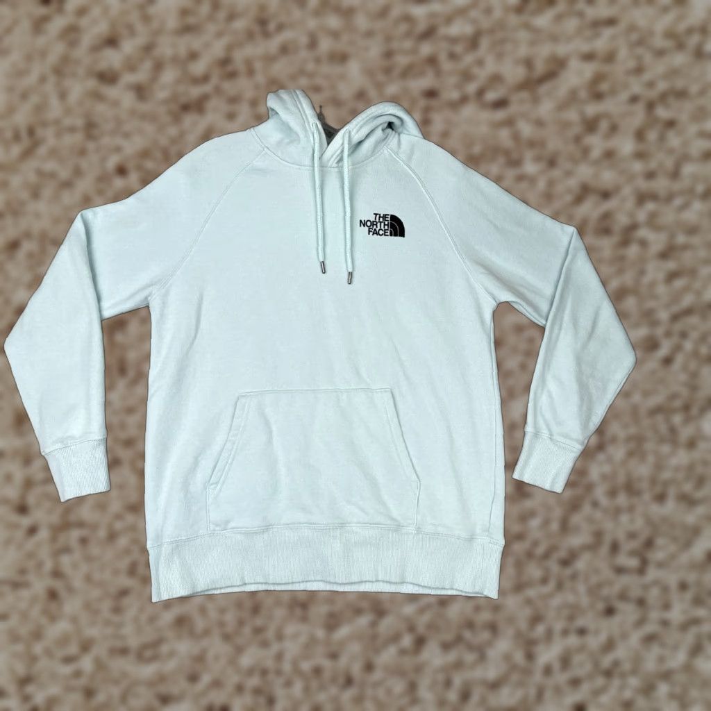 The North Face The North Face Hoodie Womens Medium Blue Pullover Cotton Blend Activewear with Pockets Size M / US 6-8 / IT 42-44 - 1 Thumbnail