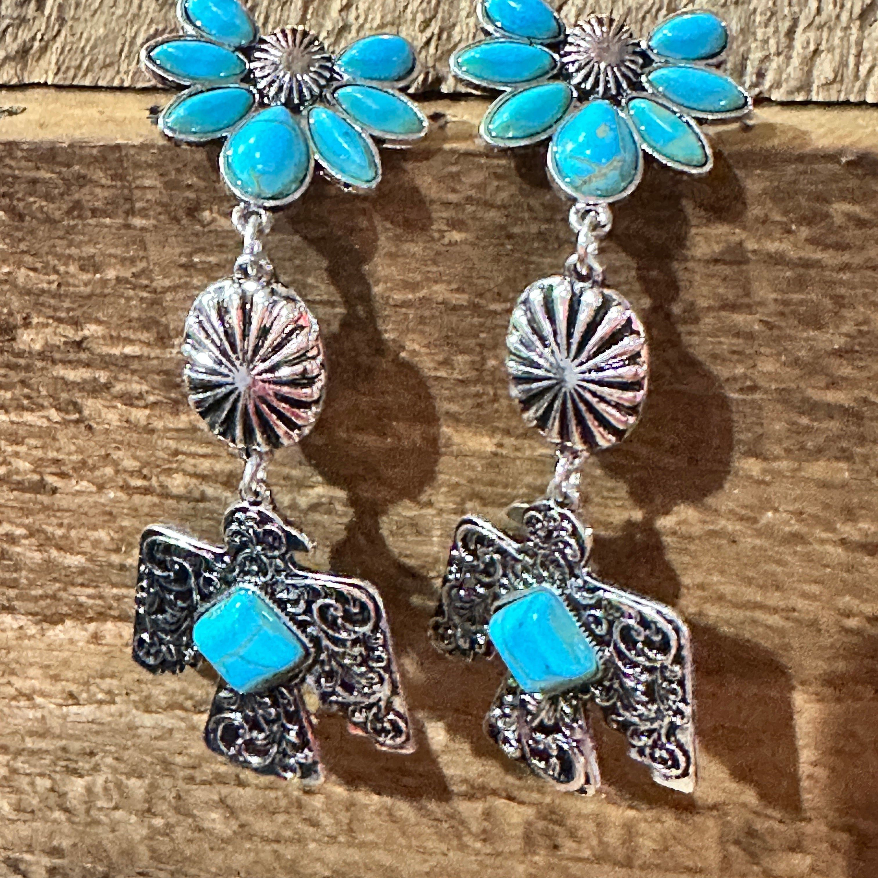 Other Navajo Thunderbirds & Turquoise: Enchanting Three Charm Dang Size ONE SIZE - 4 Thumbnail