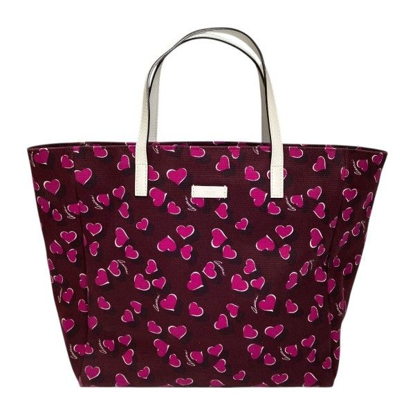 Gucci Gucci Gucci Heart Beat Canvas Leather Tote Bag Textile Tote Bag 282439 DUTY FREE for USA Size ONE SIZE - 1 Thumbnail