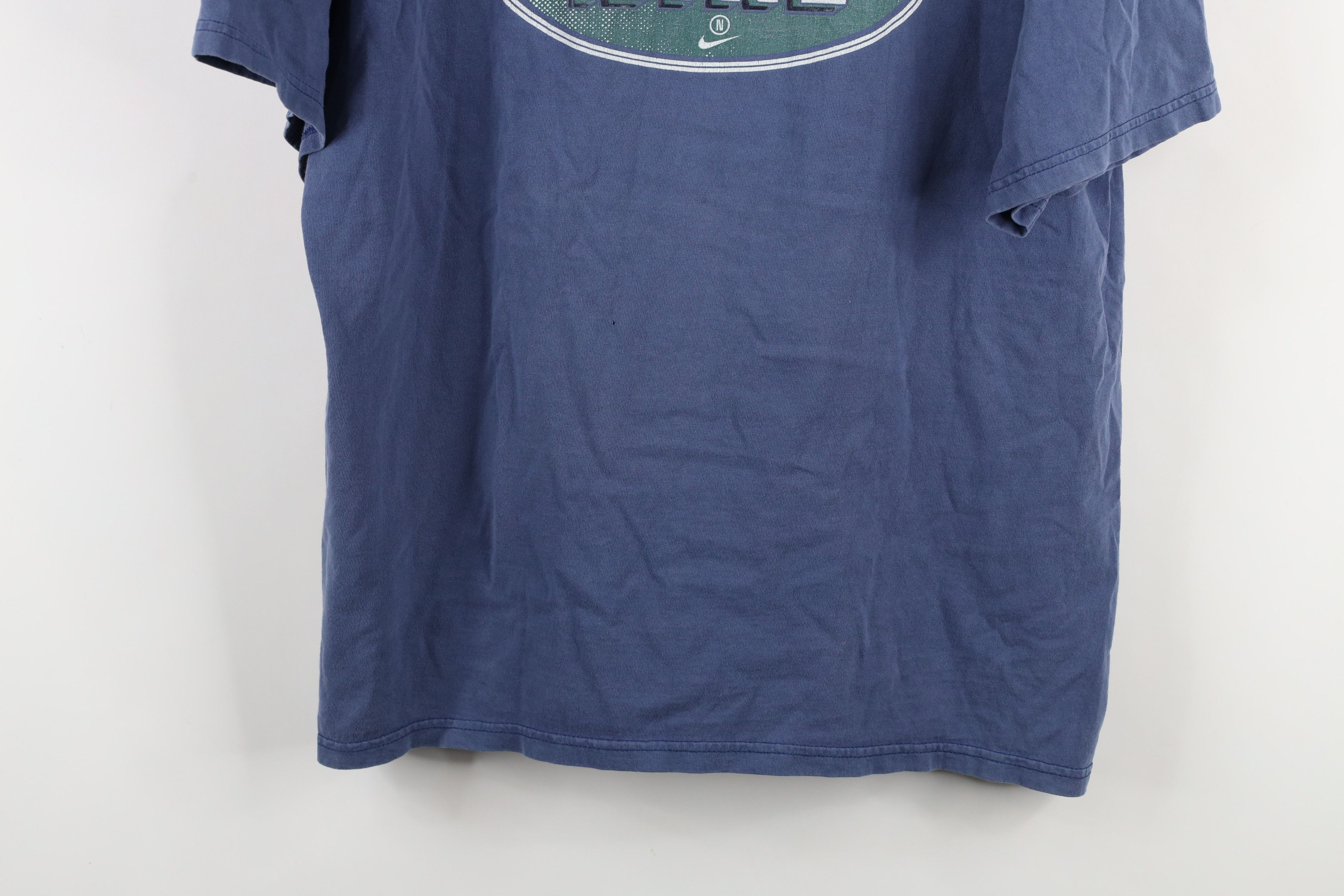 Nike × Vintage Vintage 90s Nike Spell Out Travis Scott Mini Swoosh T-Shirt Size US L / EU 52-54 / 3 - 3 Thumbnail