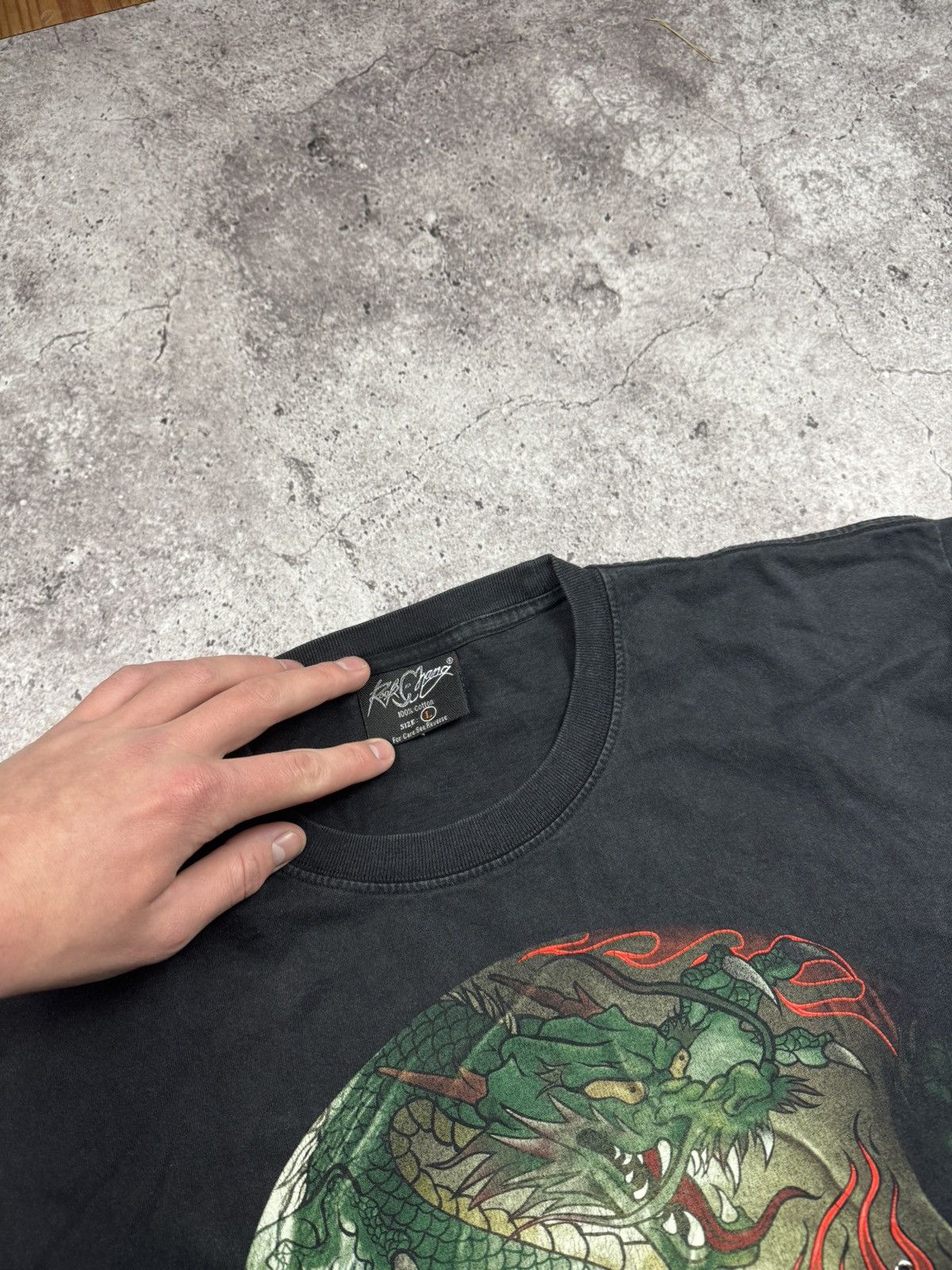 Japanese Brand Black Rock Vintage Y2K Gothic Skull T-Shirt Affliction vibe Size US L / EU 52-54 / 3 - 3 Thumbnail