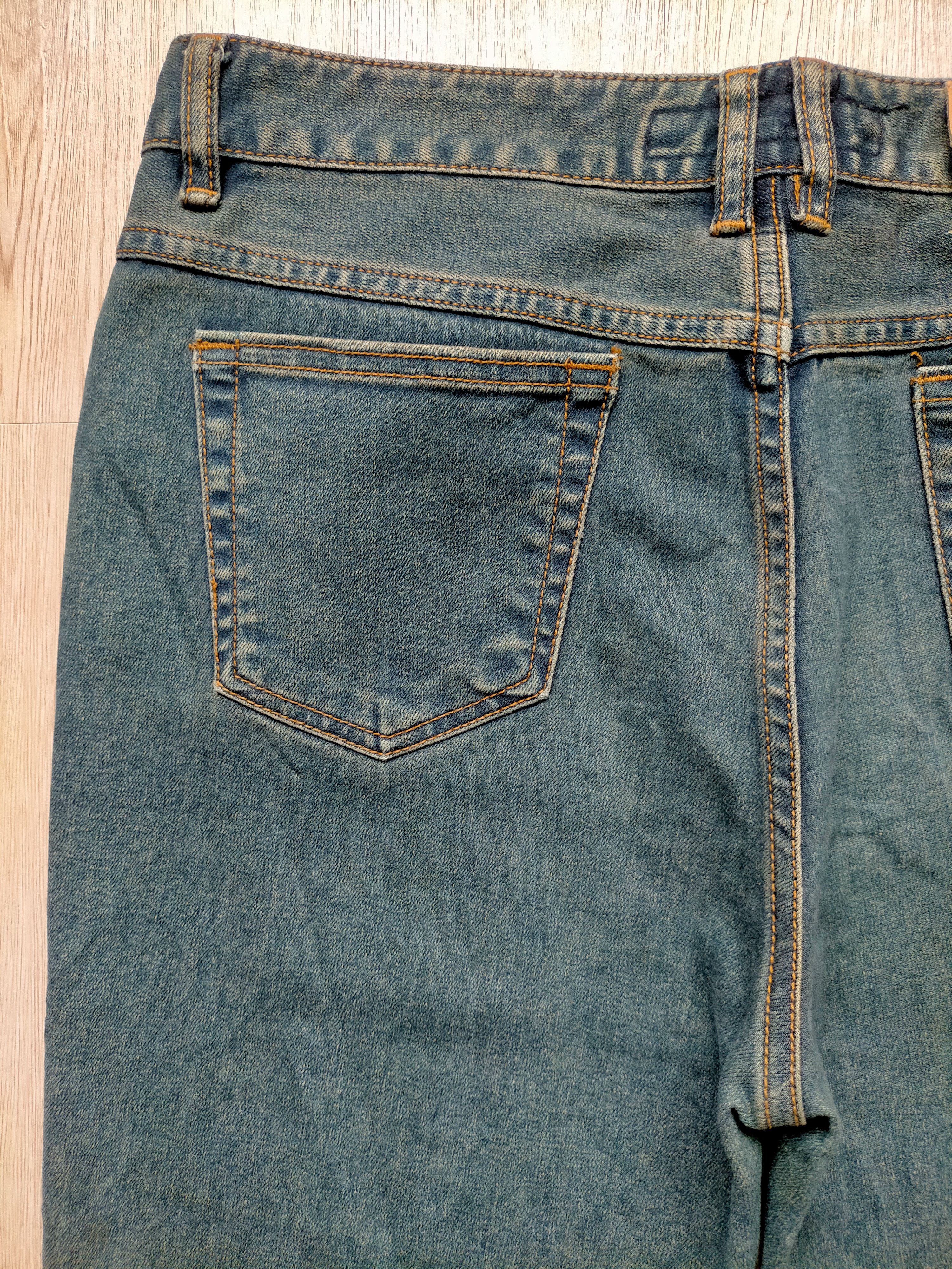 Hysteric Glamour × Japanese Brand Flare Jeans Cf line Embroidered Floral Low rise Stretch Size US 30 / EU 46 - 10 Thumbnail