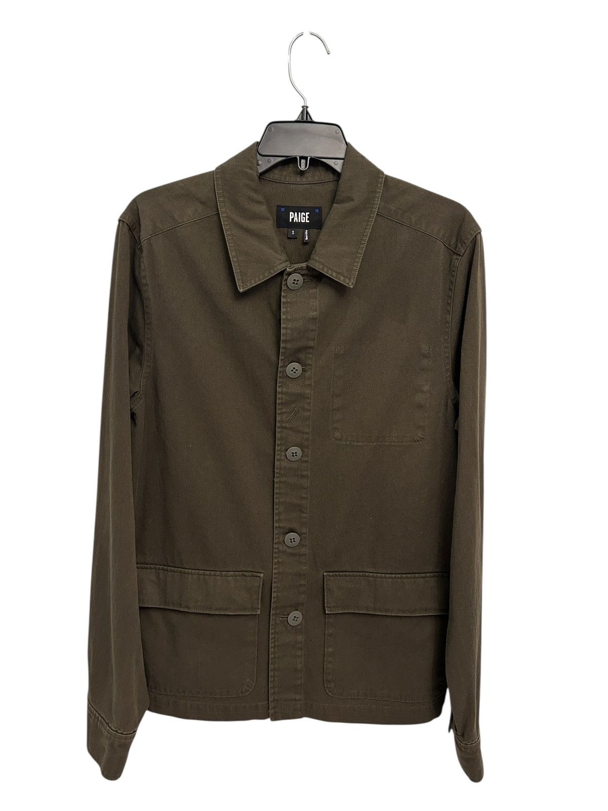 Paige PAIGE Mens Military Green Faded Forest Dalton Jacket small Size US S / EU 44-46 / 1 - 1 Thumbnail