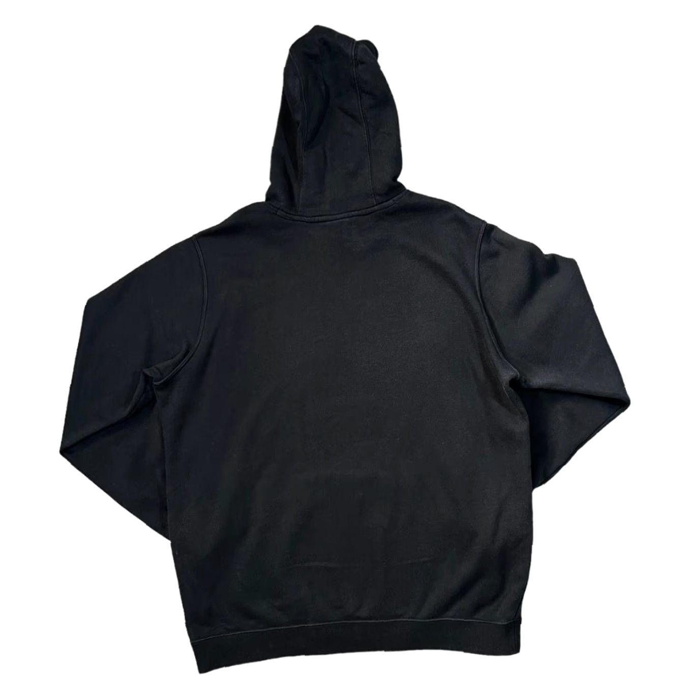 Nike NIKE "Just Do It" Big Swoosh Logo Spellout Graphic Pullover Hoodie Large Black Mens L Shirt) Size US L / EU 52-54 / 3 - 2 Thumbnail