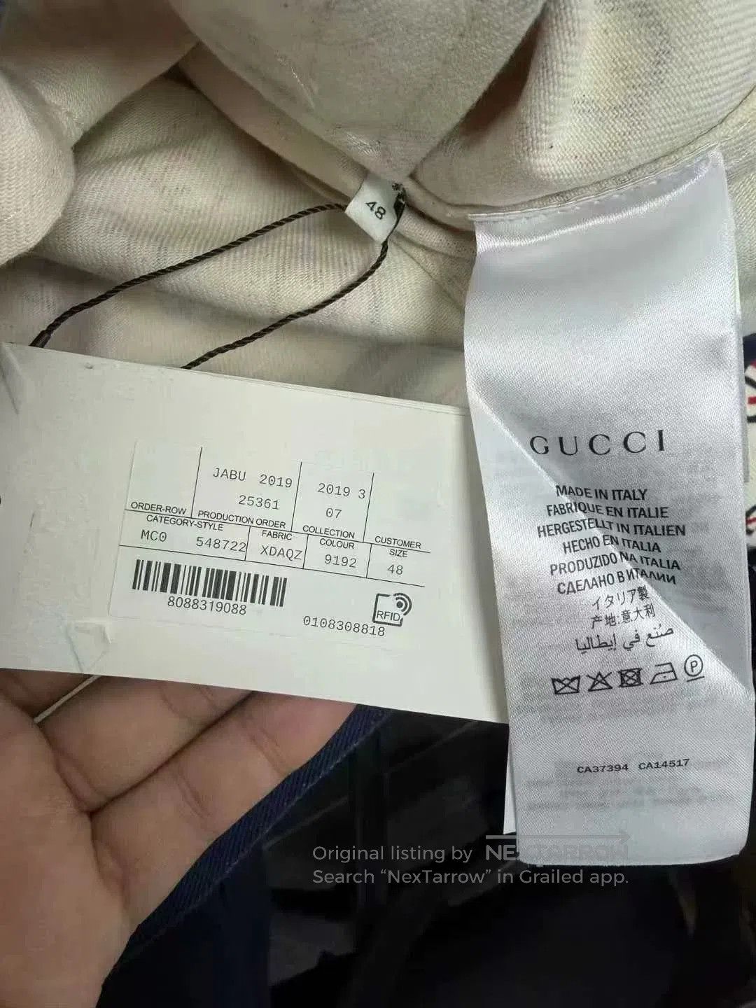 Gucci gucci red and blue logo denim jacket. Size M / US 6-8 / IT 42-44 - 4 Thumbnail