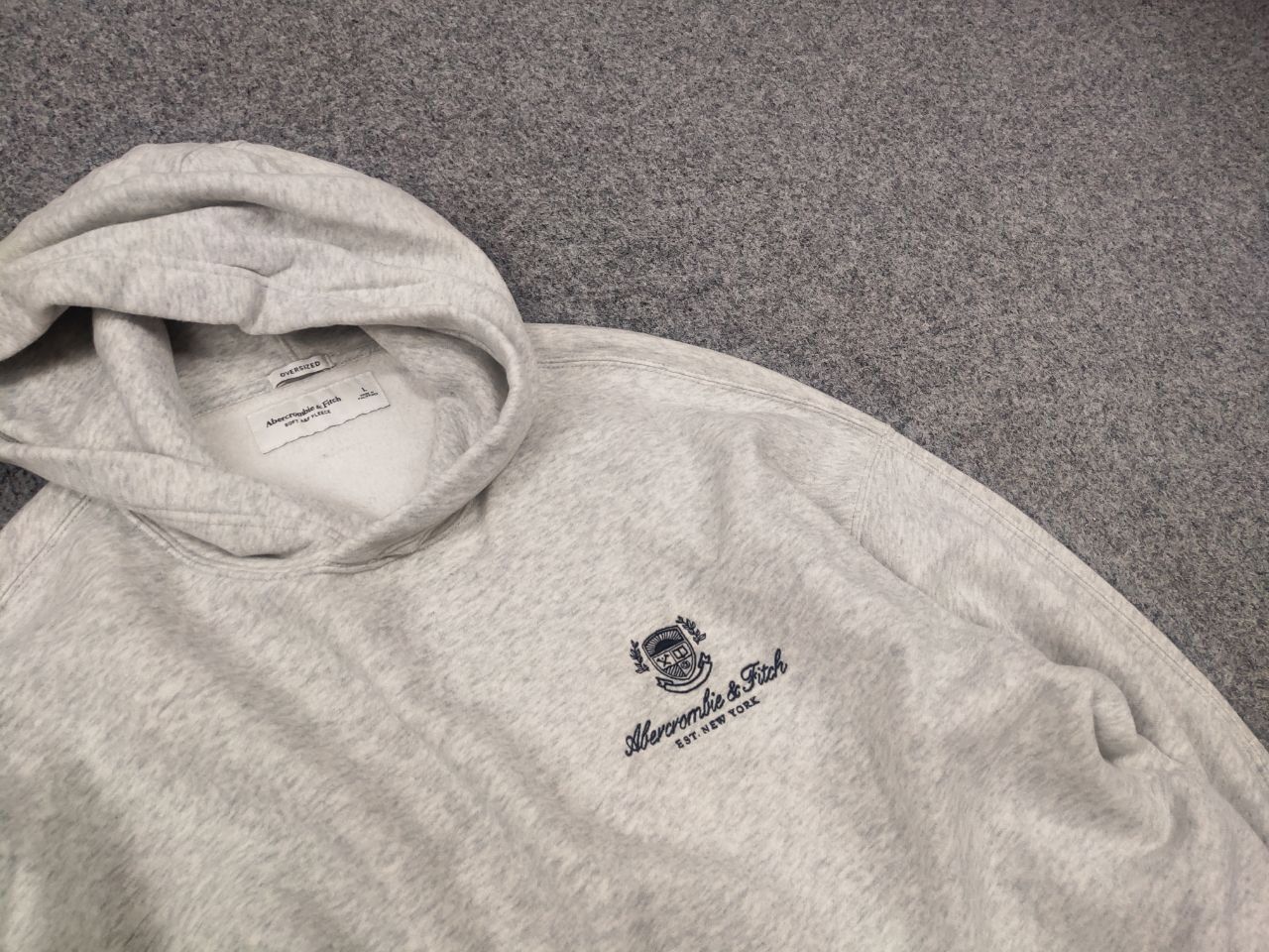 Abercrombie & Fitch Abercrombie & Fitch Logo oversized fleece Hoodie Vintage Size US L / EU 52-54 / 3 - 4 Thumbnail