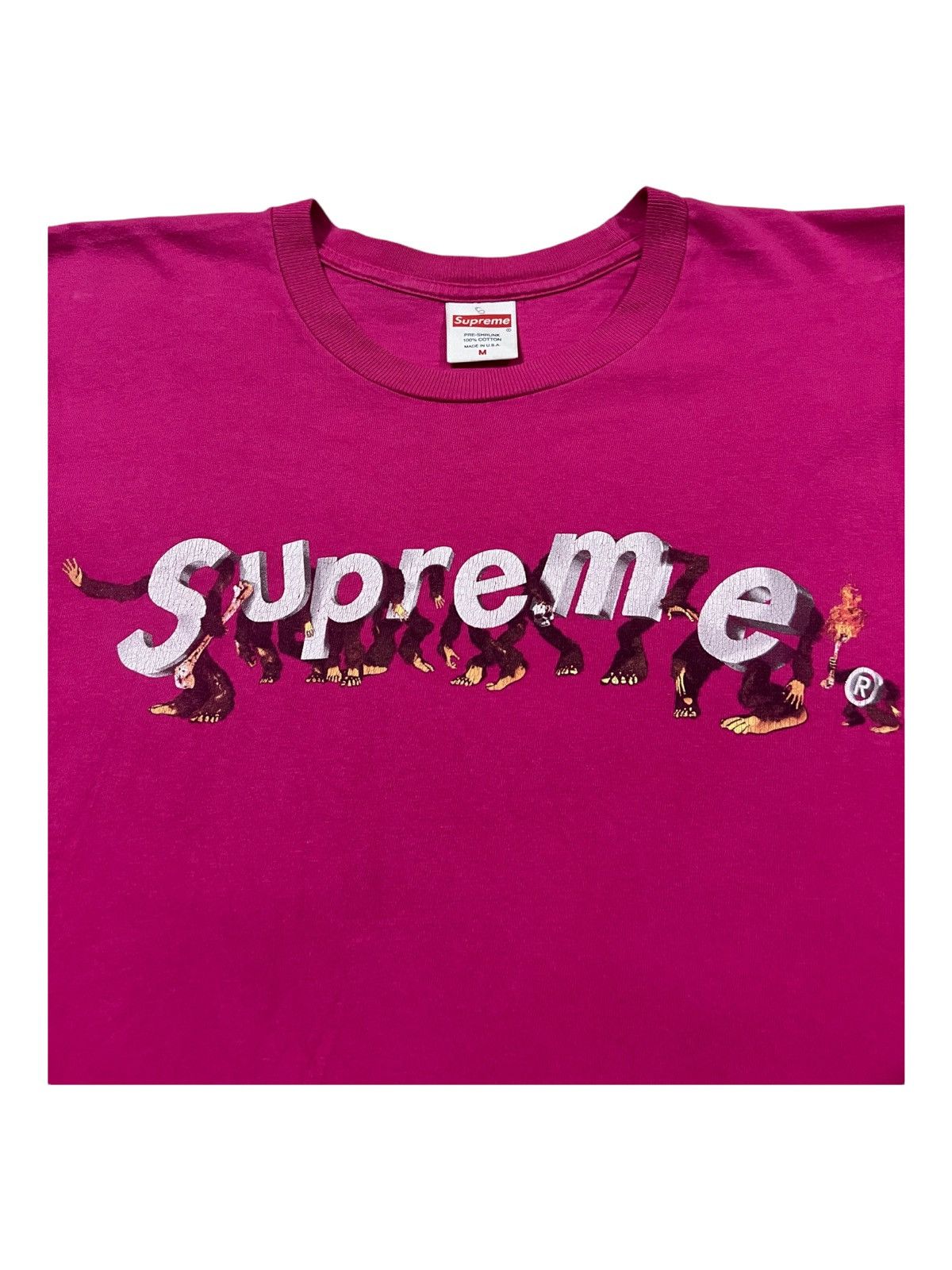 Supreme SS21 Supreme Apes Tees "Pink" Shirt Size US M / EU 48-50 / 2 - 4 Thumbnail