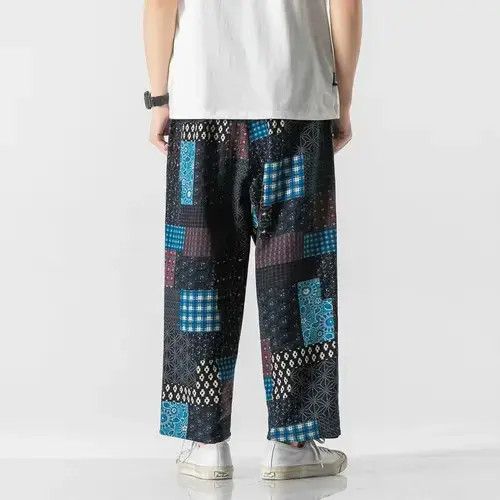 Other Fashion Wide Leg Straight Casual Patchwork Pants Size US 35 - 2 Thumbnail