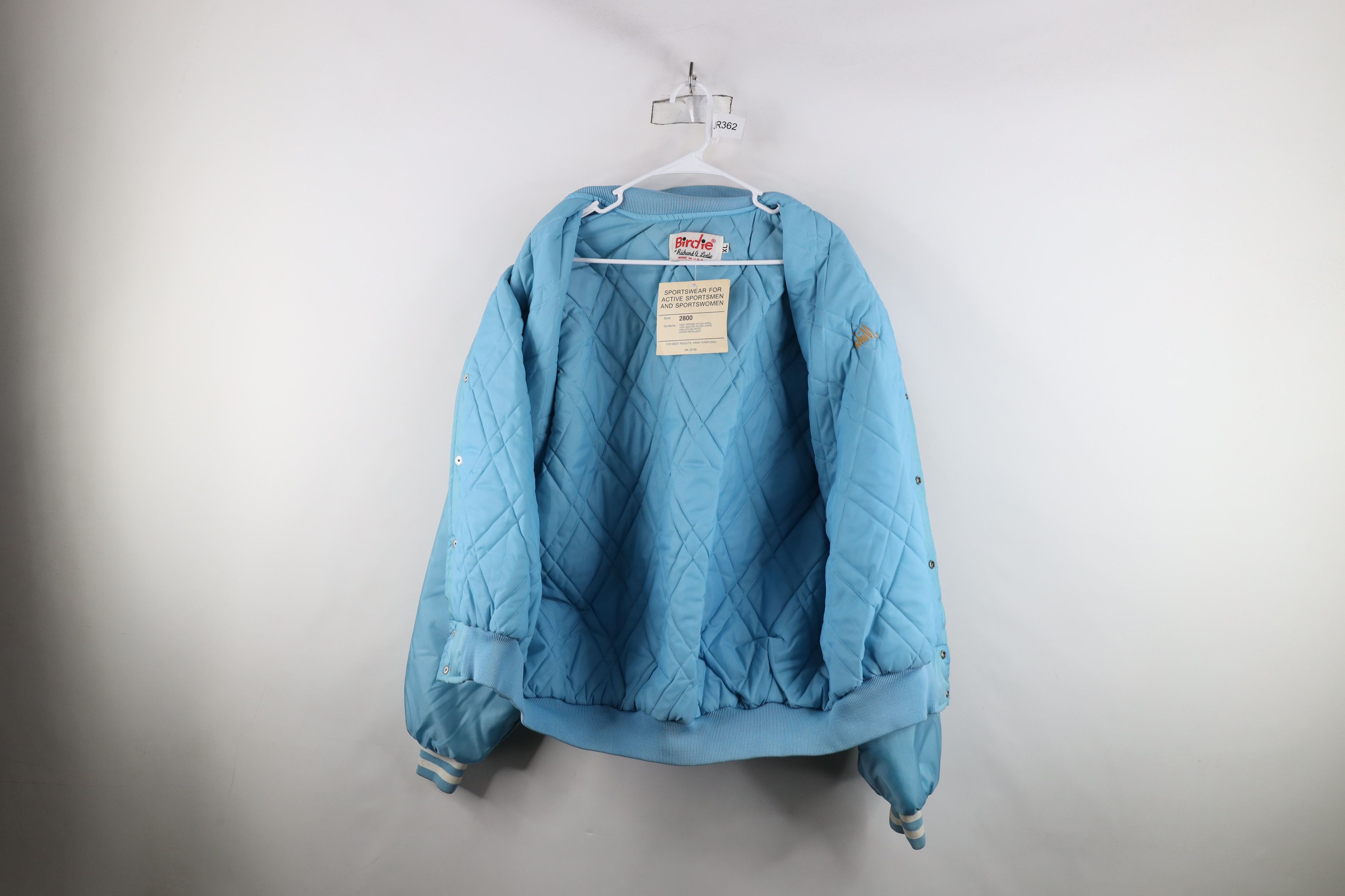 Vintage Deadstock Vintage 70s Legion Striped Satin Bomber Jacket USA Size US XL / EU 56 / 4 - 9 Thumbnail