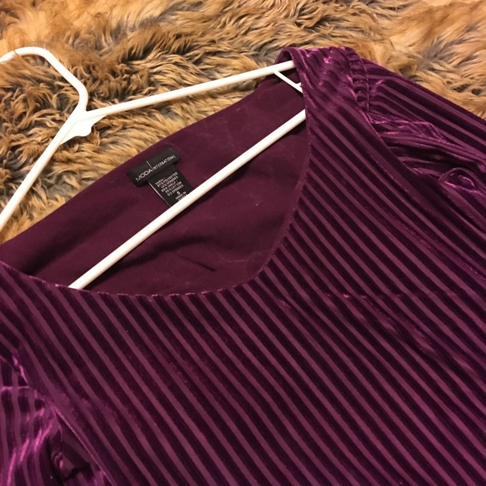 Other Moda international purple stretch velvet top S Size S / US 4 / IT 40 - 5 Thumbnail