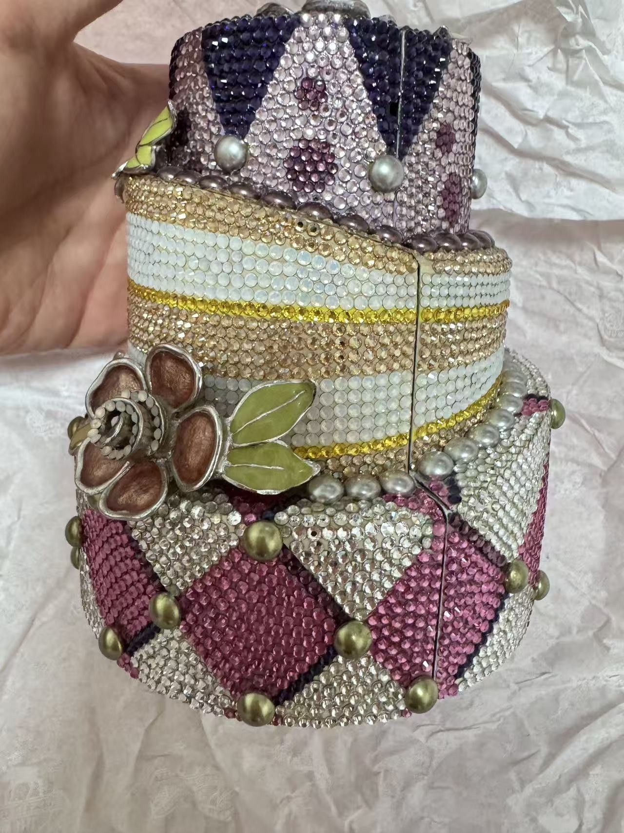 Judith Leiber Judith Leiber Crystal-Studded Cake Clutch Bag Size ONE SIZE - 2 Thumbnail