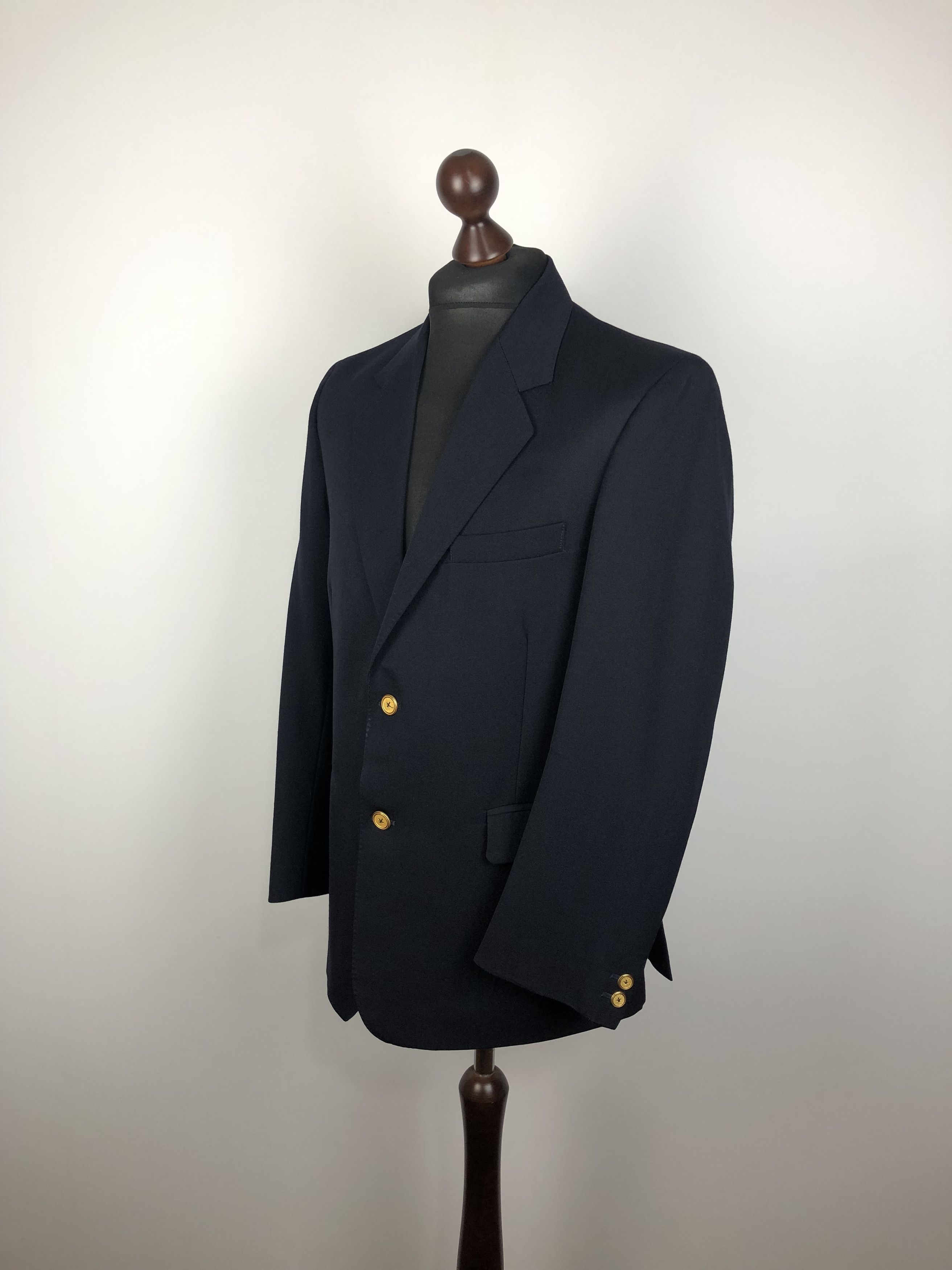 Holland & Sherry Holland & Sherry Wool Blazer + Gold H&S Buttons size M Size 38R - 1 Thumbnail