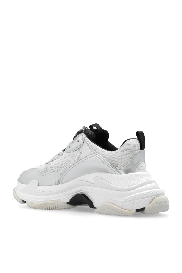 Balenciaga o1mt1gz0824 Triple S Sneaker in Silver/White Size US 6 / IT 36 - 4 Thumbnail