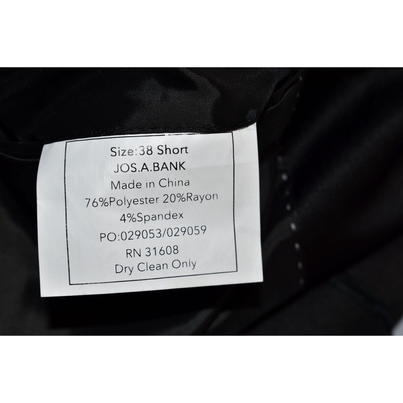 Jos. A. Bank NWT JOS A BANK Satin Shawl Lapel Skinny Fit Blazer 38S $199 Size 38S - 7 Thumbnail