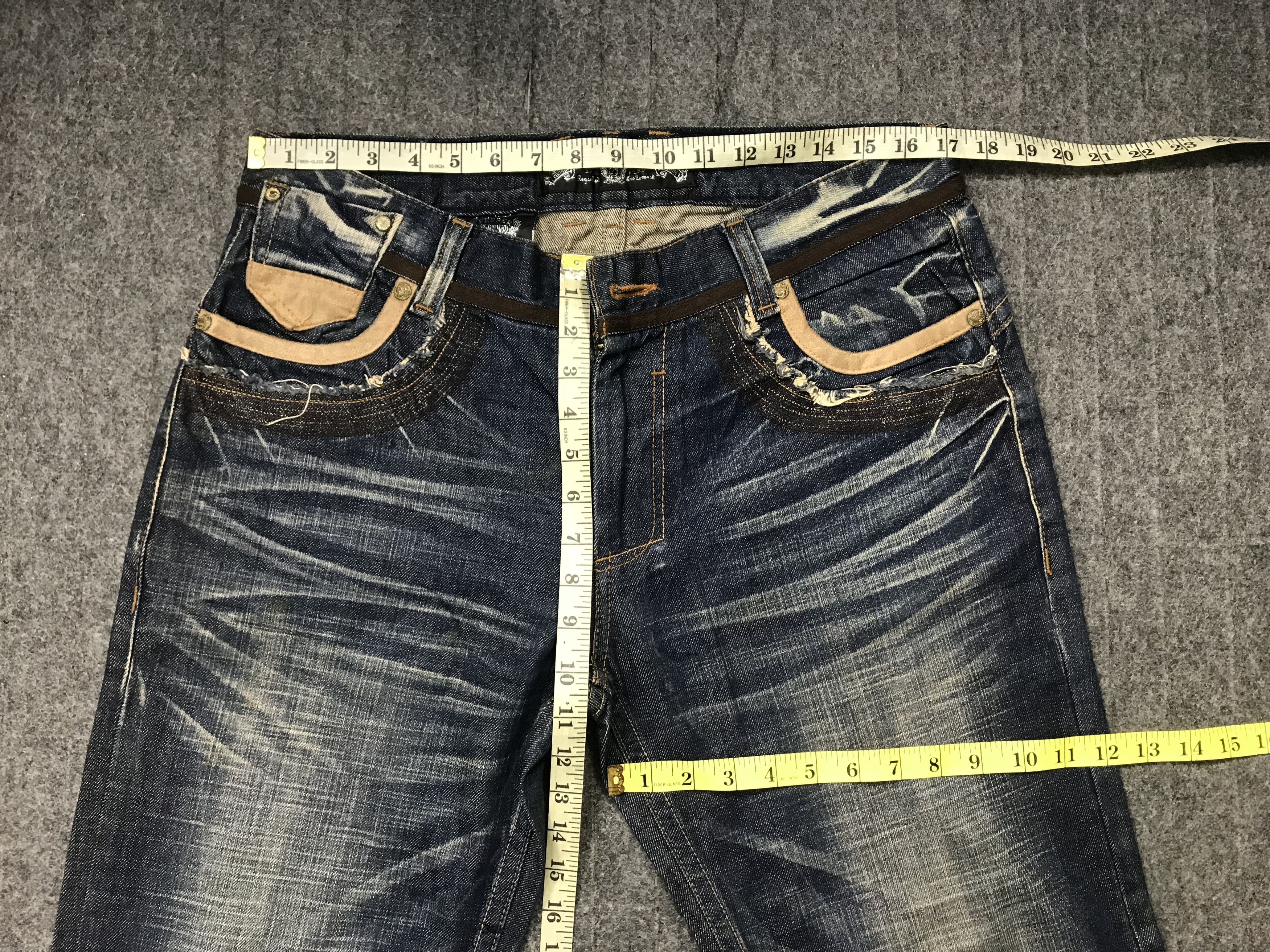 Japanese Brand Red Pepper Denim Japan&Co Embroidery Art Indigo Jeans Size US 33 - 11 Thumbnail