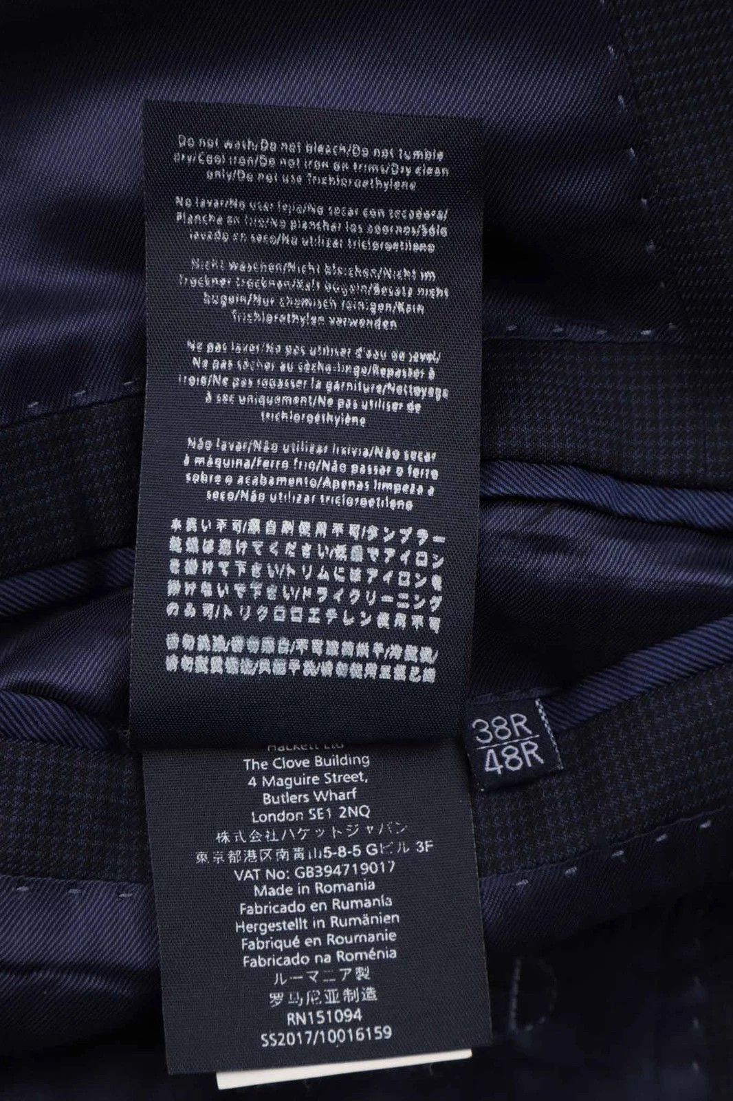 Hackett Hackett London Navy Wool Two Piece Suit Size M / EU48 / UK38 Size 38R - 10 Thumbnail