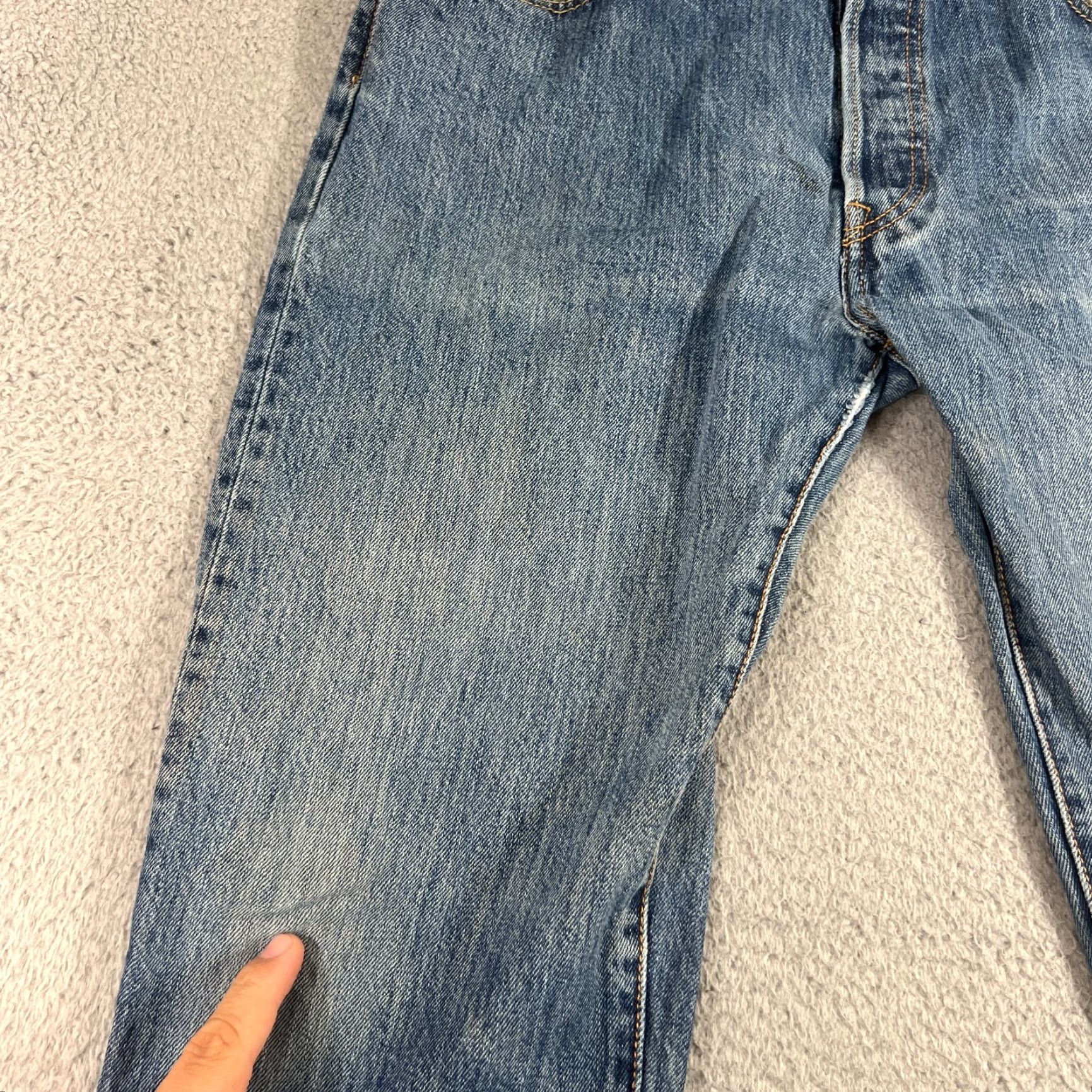 Levi's VINTAGE Levi's 501 Jeans Mens 34x34 Straight Fit Classic Denim Cotton Blue 90s Streetwear Size US 34 / EU 50 - 2 Thumbnail