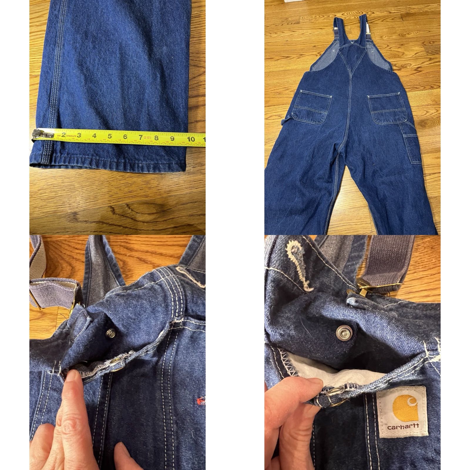 Carhartt VINTAGE Carhartt Overalls Men 42 x 32 Denim Workwear 90s Blue 5-Pocket Button Closure Jeans Regular Fit Mens Size US 42 / EU 58 - 8 Thumbnail