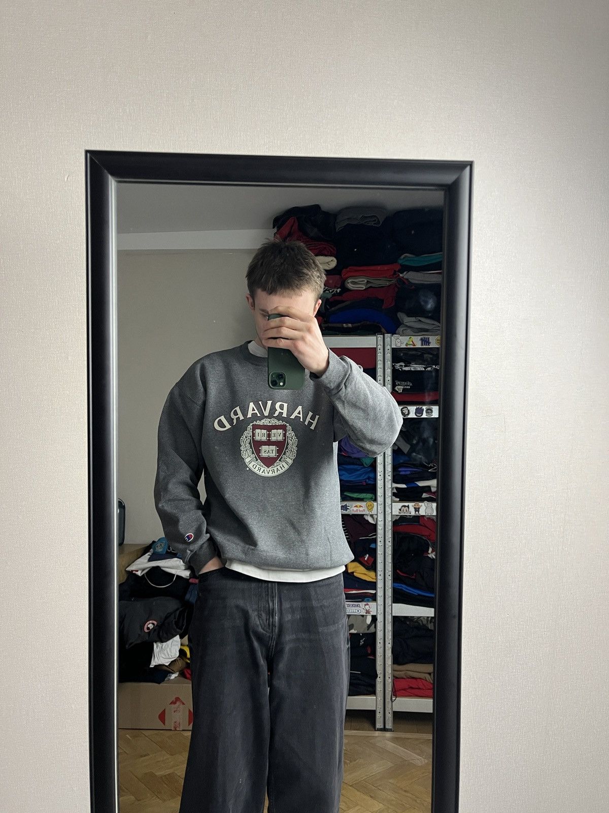 Champion × Vintage Harvard University Champion Vintage 90’s Boxy Sweatshirt Size US L / EU 52-54 / 3 - 2 Thumbnail
