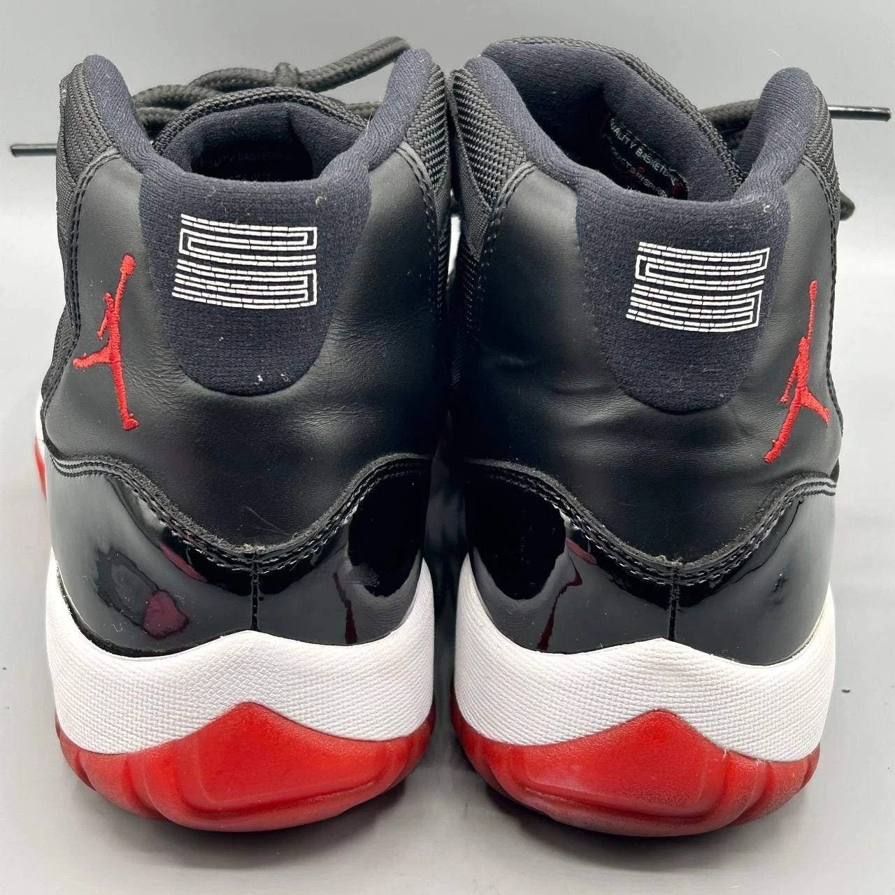 Jordan Brand Air Jordan 11 Retro Bred Basketball Shoes 378037-010 8.5 Size US 8.5 / EU 41-42 - 8 Thumbnail