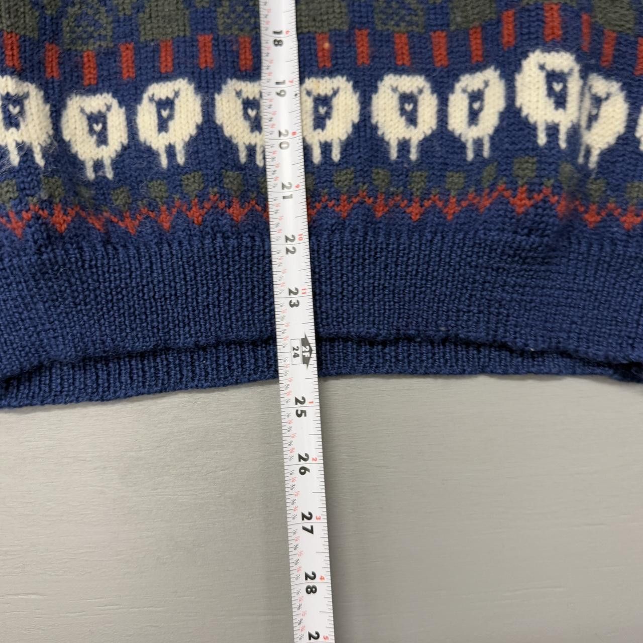 Vintage Vintage Jumpers 100% Wool Sheep Cottage Sweater Small Size US S / EU 44-46 / 1 - 4 Thumbnail