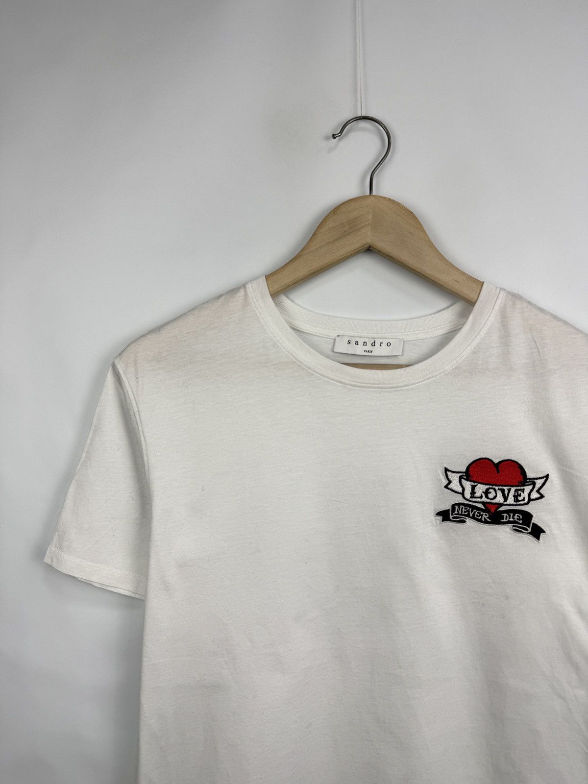 Sandro 🇫🇷 Sandro Paris Luxury Love Newer Die Woman T-Shirt Rare Size S / US 4 / IT 40 - 3 Thumbnail