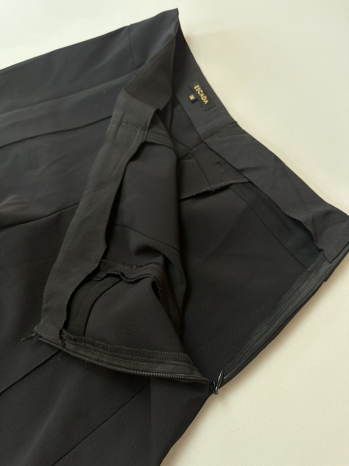 Escada Ecada Straight Dress Pants Black Size 31" - 4 Thumbnail
