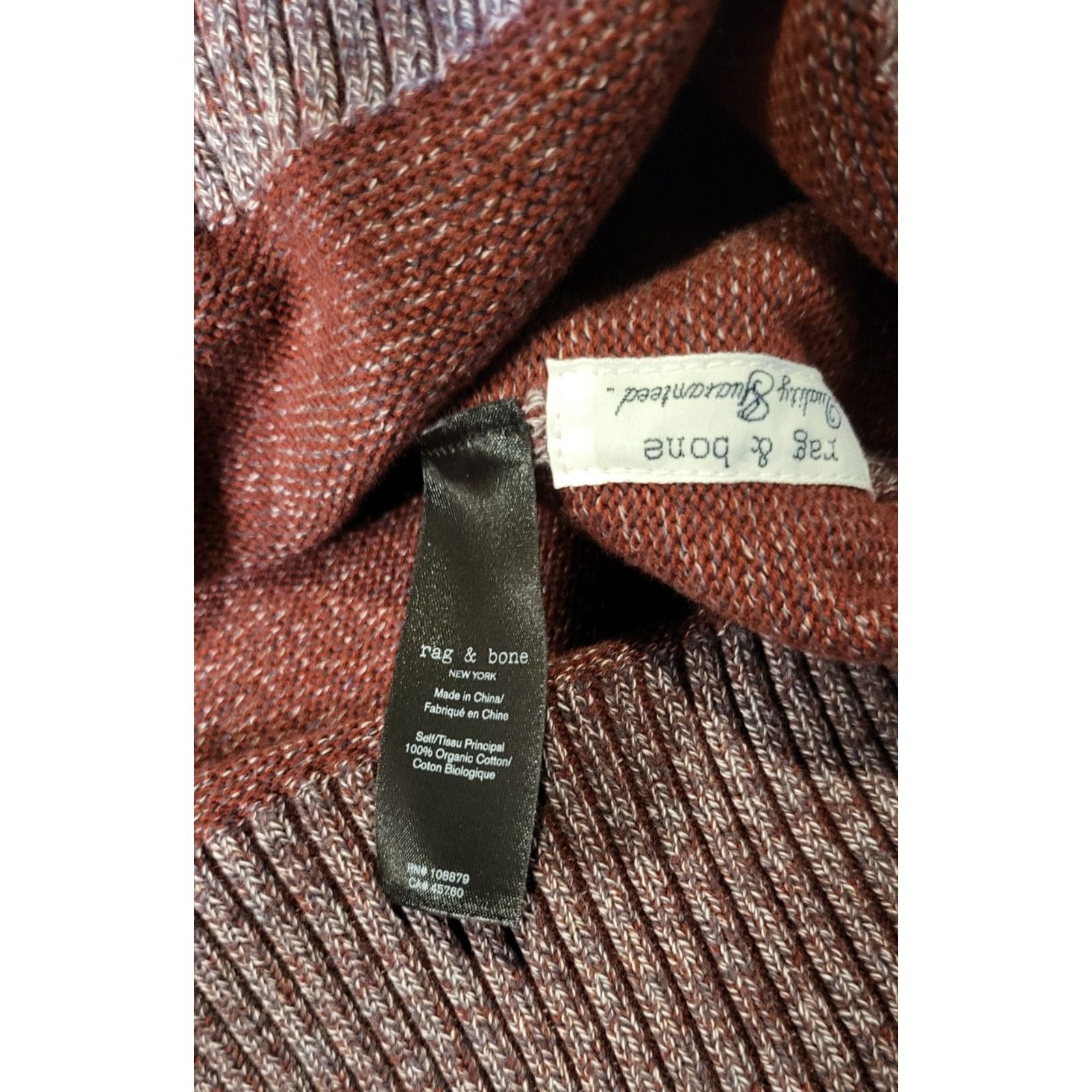 & Other Stories Rag & Bone Men's Maroon Dexter Sweater M Designer $298 NWT Size US M / EU 48-50 / 2 - 15 Thumbnail