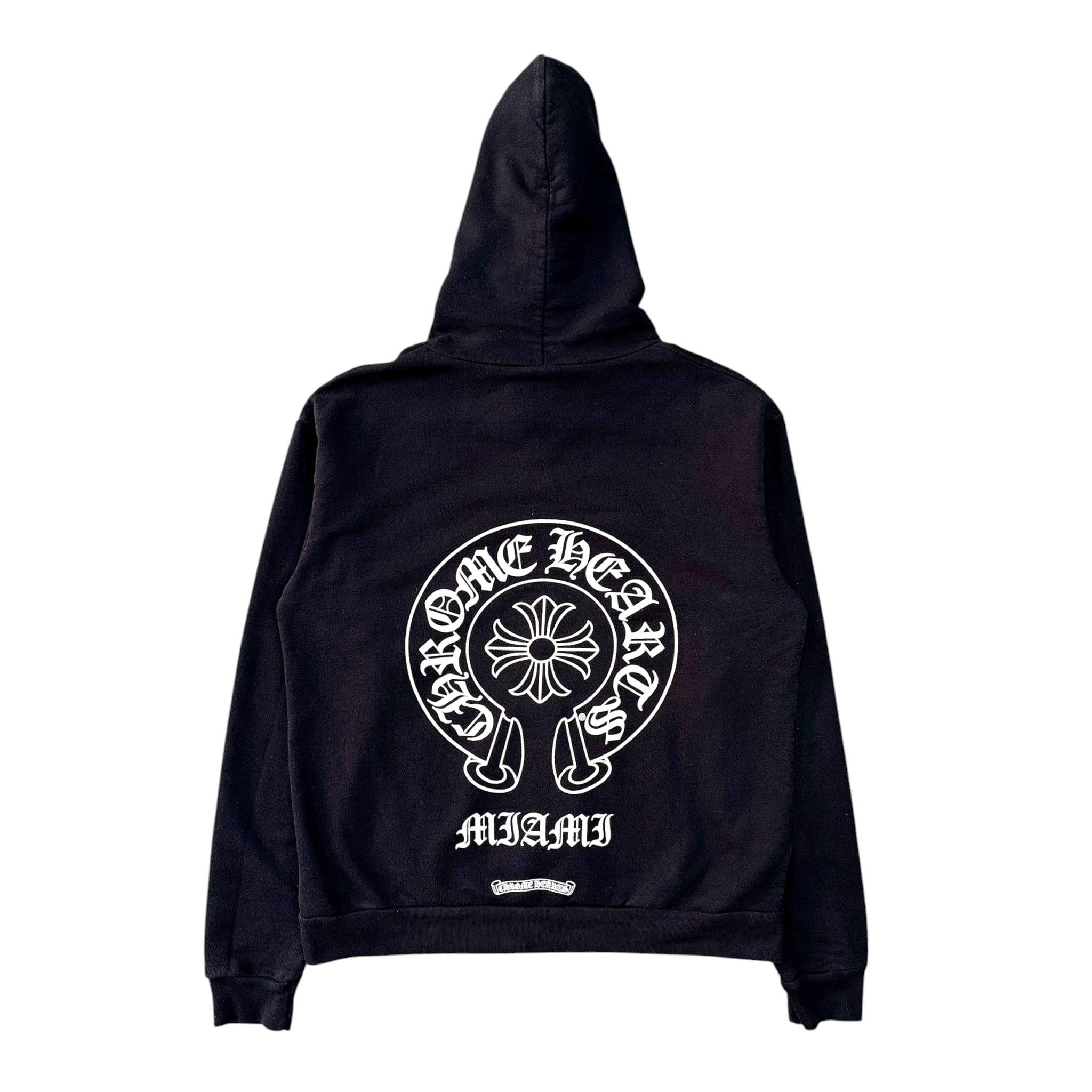 Chrome Hearts Chrome Hearts Multi Color Horseshoe Logo Black Zip