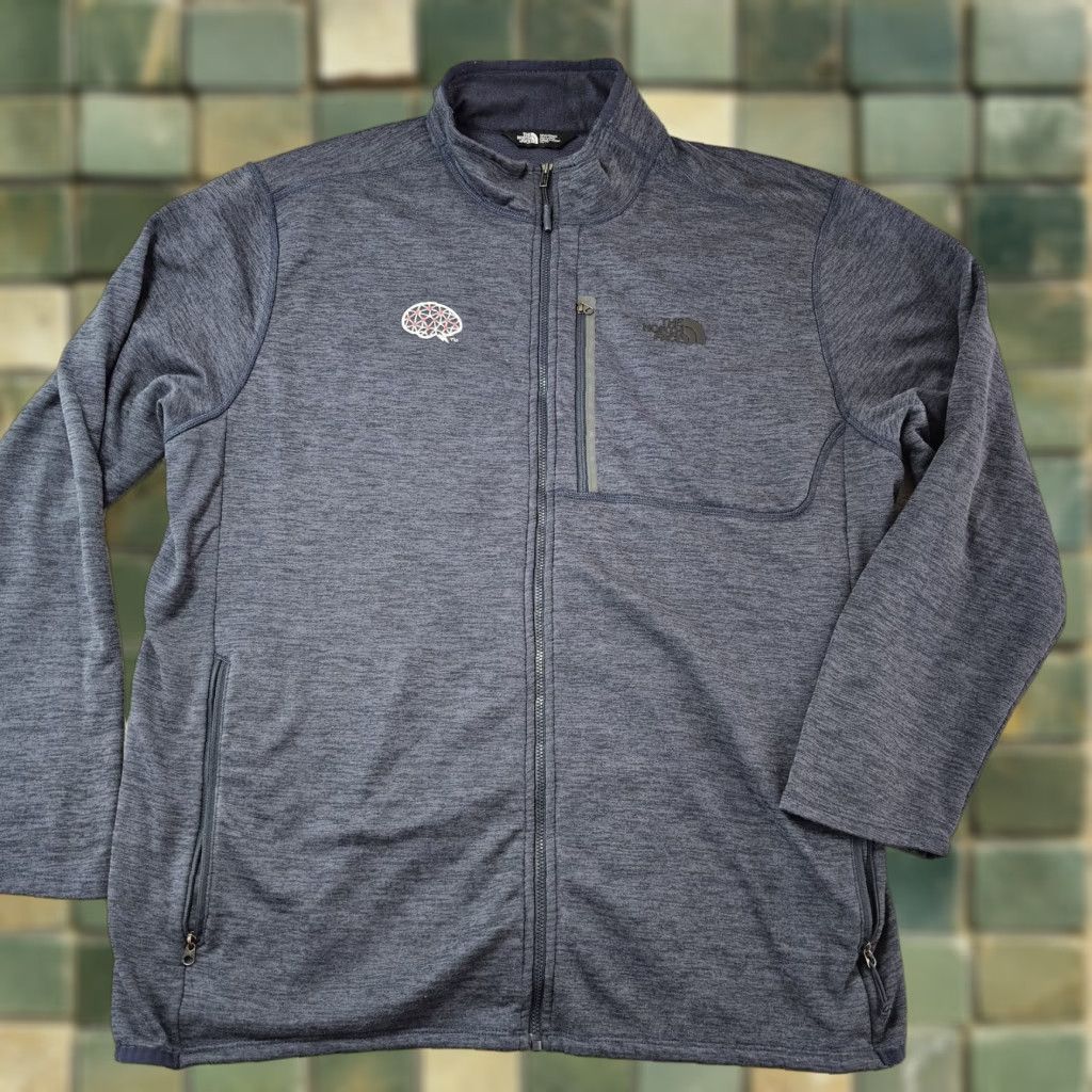 The North Face The North Face Jacket Mens 2XL Blue Full Zip Fleece Outdoor Activewear Chest Pocket Size US XXL / EU 58 / 5 - 1 Thumbnail