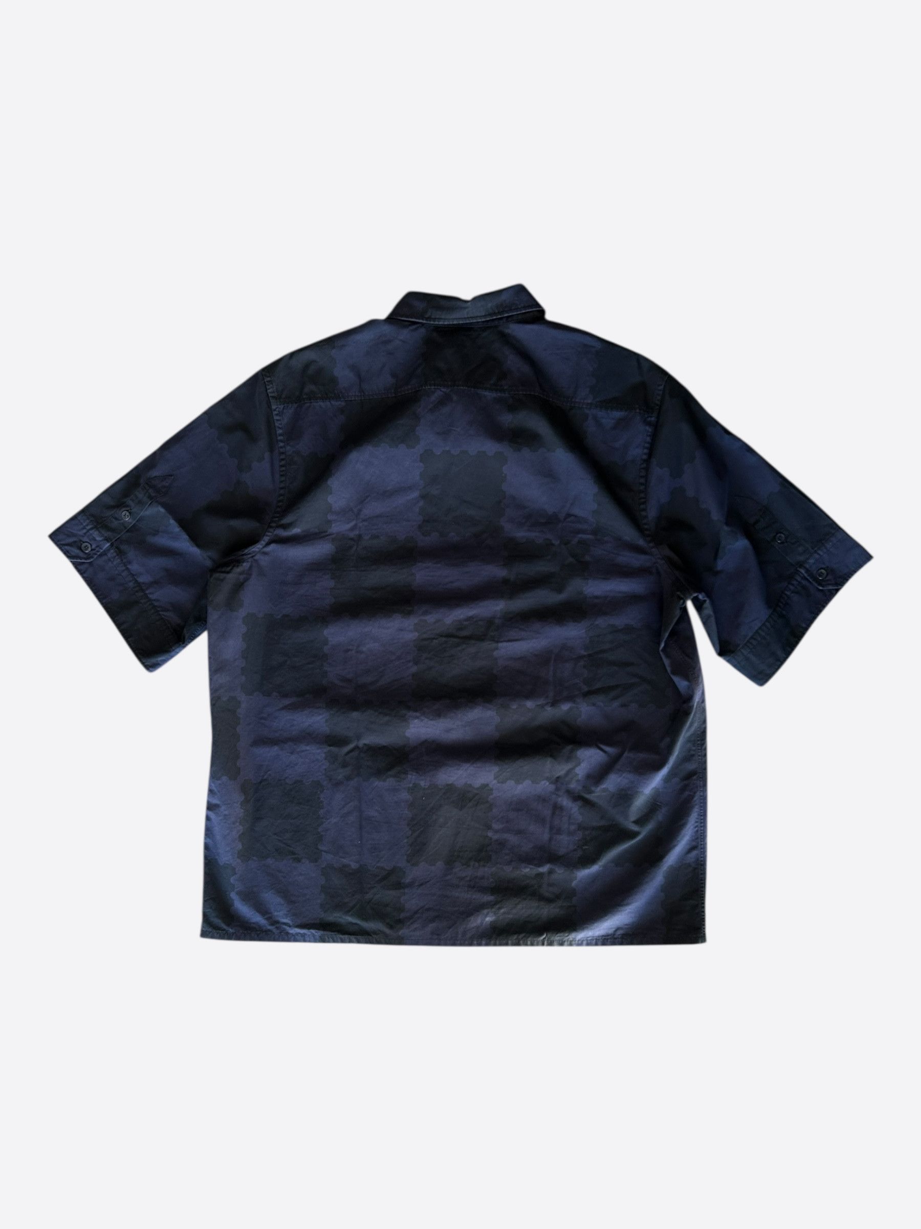 Louis Vuitton Louis Vuitton Nigo Blue Checkered Button Up Shirt Size US XXL / EU 58 / 5 - 2 Thumbnail