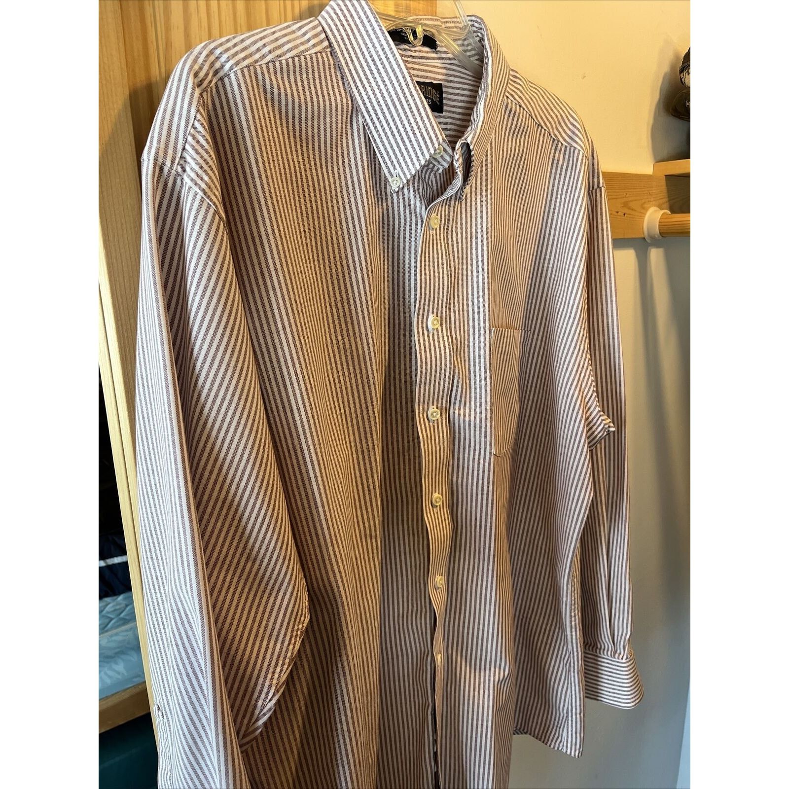 Other cambridge classic men 18 34/35 red stripe cotton blend shirt Size US XXL / EU 58 / 5 - 5 Thumbnail