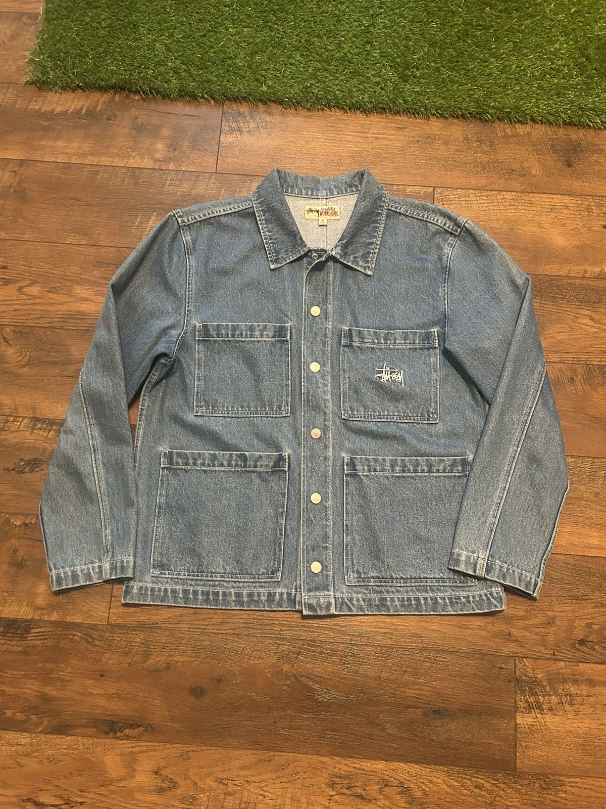 Stussy Stussy Chore Denim Jacket Japan Exclusive Size US M / EU 48-50 / 2 - 1 Thumbnail