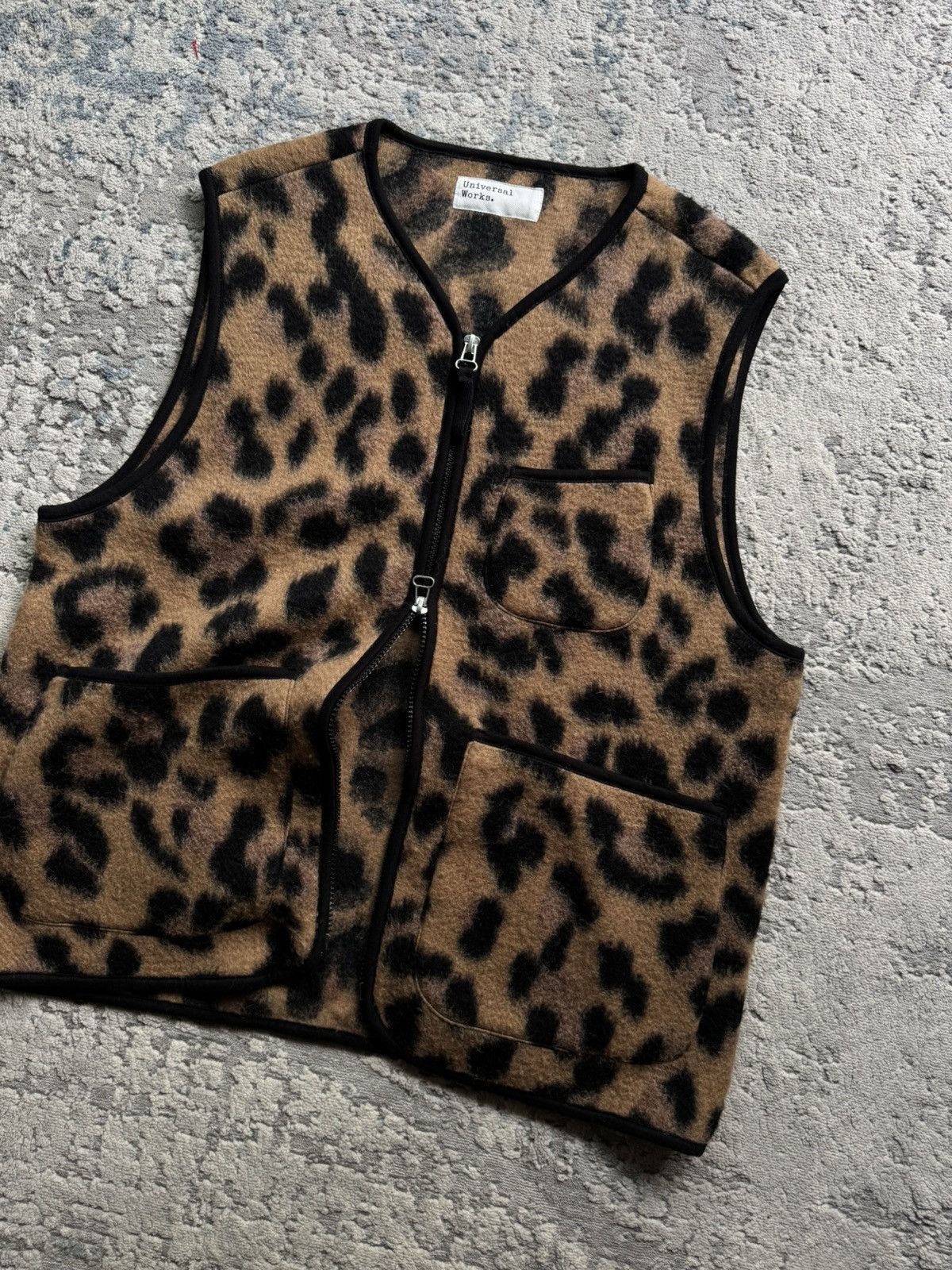 Universal Works Universal Works Leopard wool Gilet Size M Size US M / EU 48-50 / 2 - 3 Thumbnail