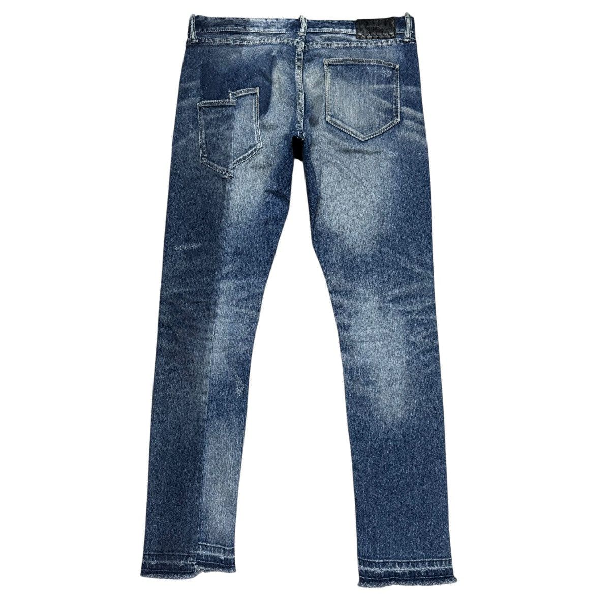 GOSTAR DE FUGA Gostar De Fuga Reconstruct Denim Skinny Jeans Size US 33 - 1 Thumbnail