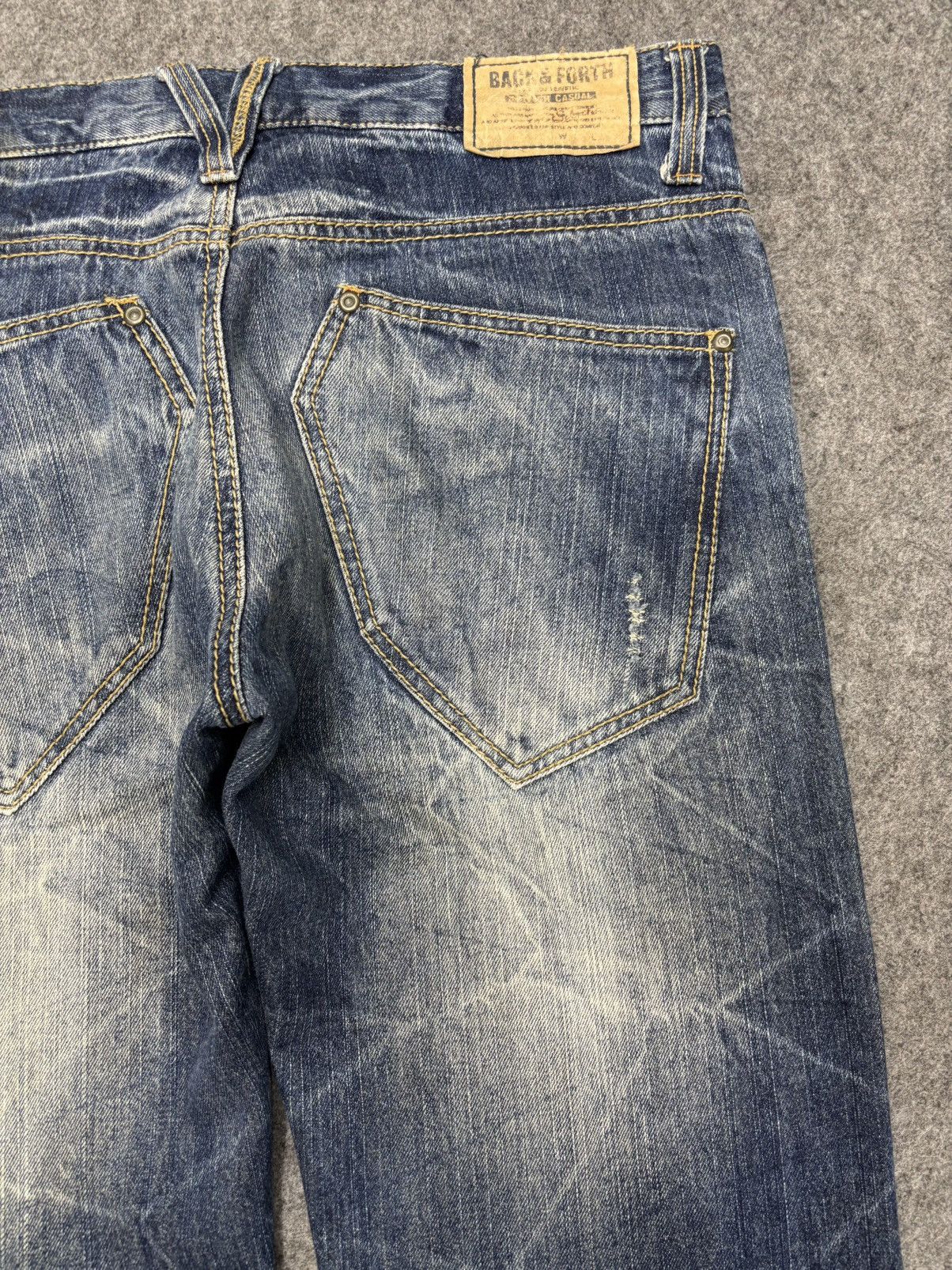 Seditionaries 💥Insane💥SorriderexBack&Forth Spiral Distressed Denim F661 Size US 33 - 12 Thumbnail