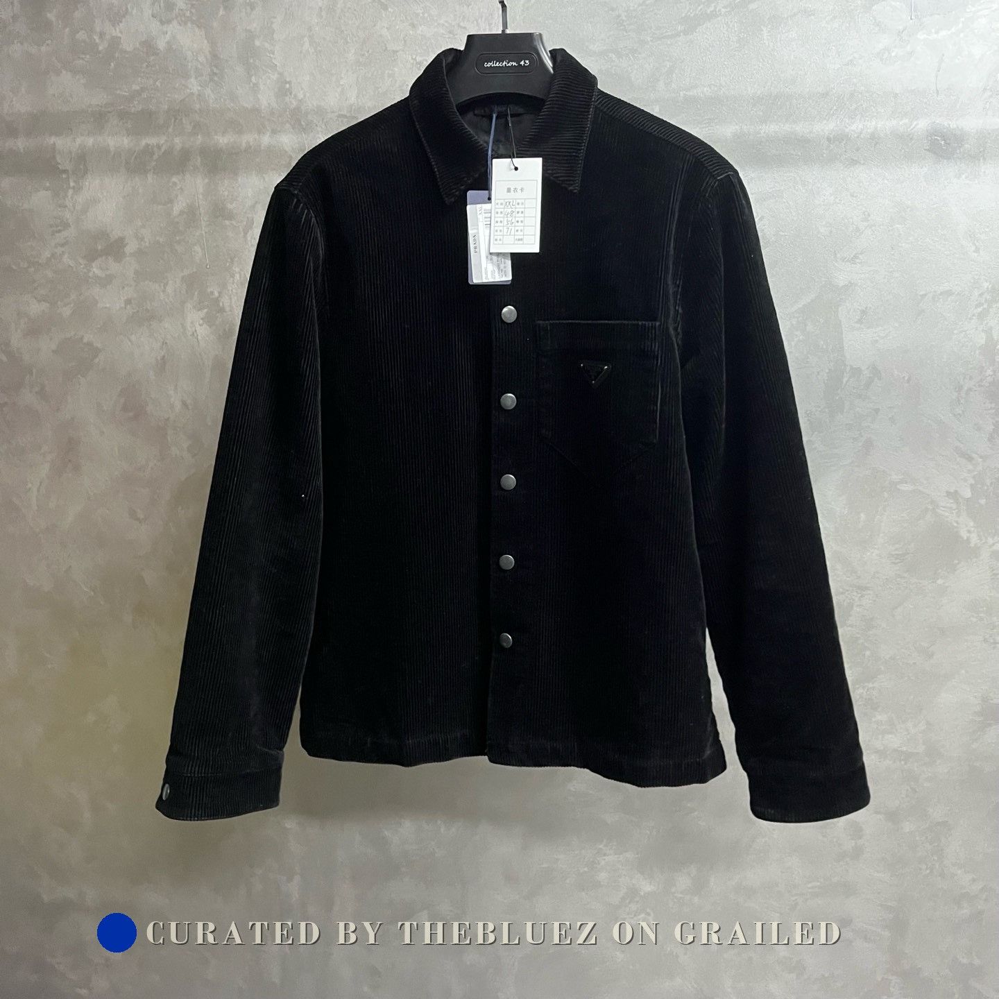 Prada Prada Black Logo Badge Lapel Shirt Size US XXL / EU 58 / 5 - 1 Thumbnail