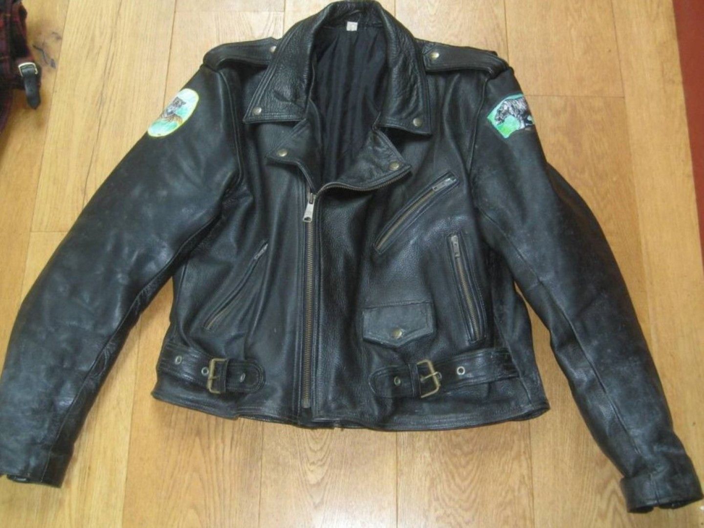 Vintage Vintage Unique Handpainted Perfecto Leather Jacket 46 Size US S / EU 44-46 / 1 - 1 Thumbnail