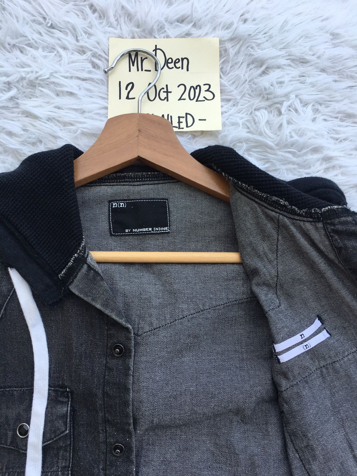 Number (N)ine Rare Vintage Number Nine Hooded Denim Jacket Size US M / EU 48-50 / 2 - 11 Thumbnail