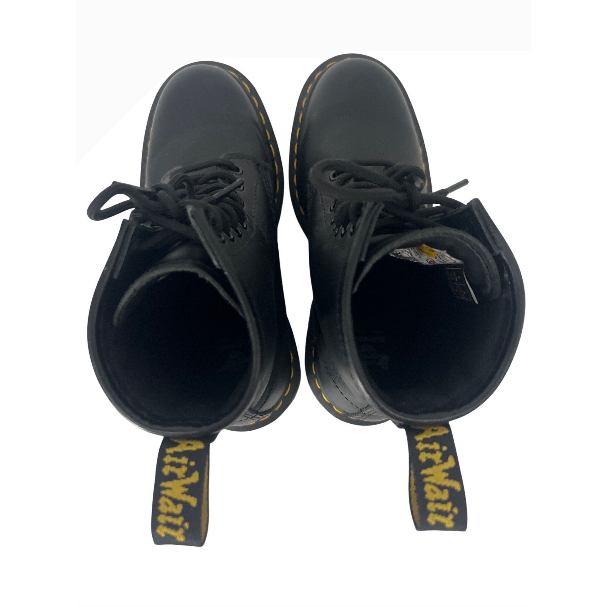Dr. Martens Dr. Martens Air Wair Black Leather Lace Up Ankle Combat Cush Size US 6 / IT 36 - 5 Thumbnail