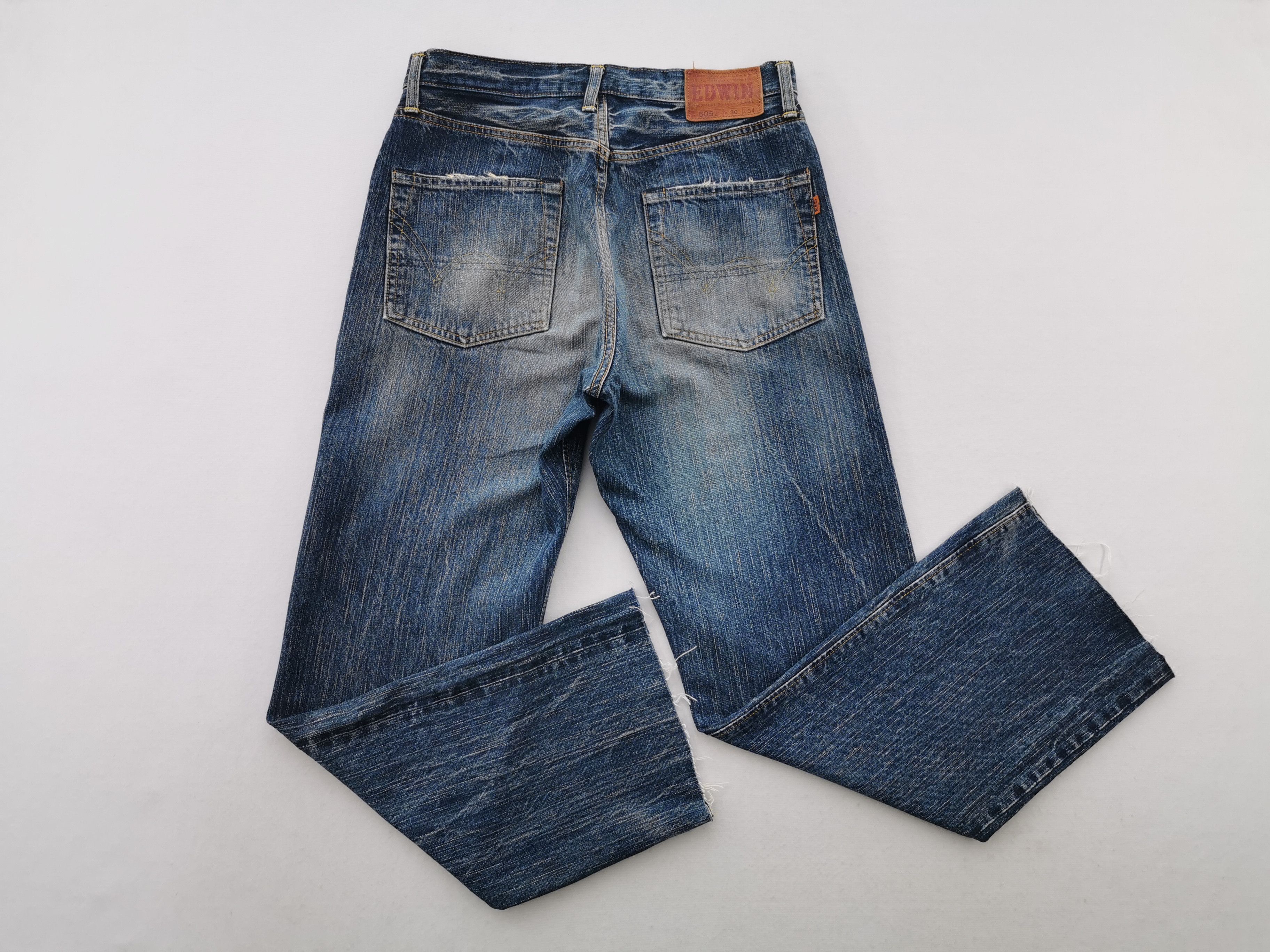 Edwin Distressed Vintage 90s Edwin 505Z Selvedge Denim Size US 32 / EU 48 - 5 Thumbnail