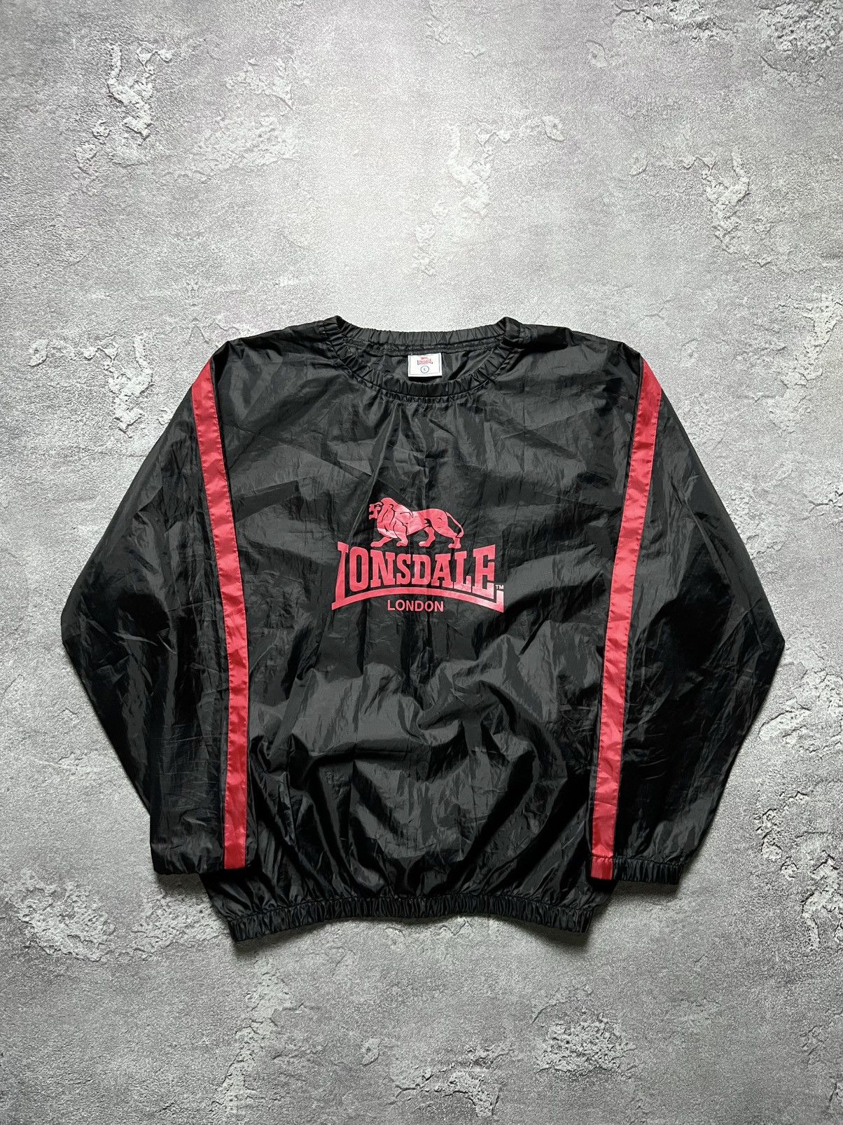 Lonsdale Vintage Lonsdale Nylon Sweatshirt Long Sleeve Big Logo L Size US L / EU 52-54 / 3 - 1 Thumbnail