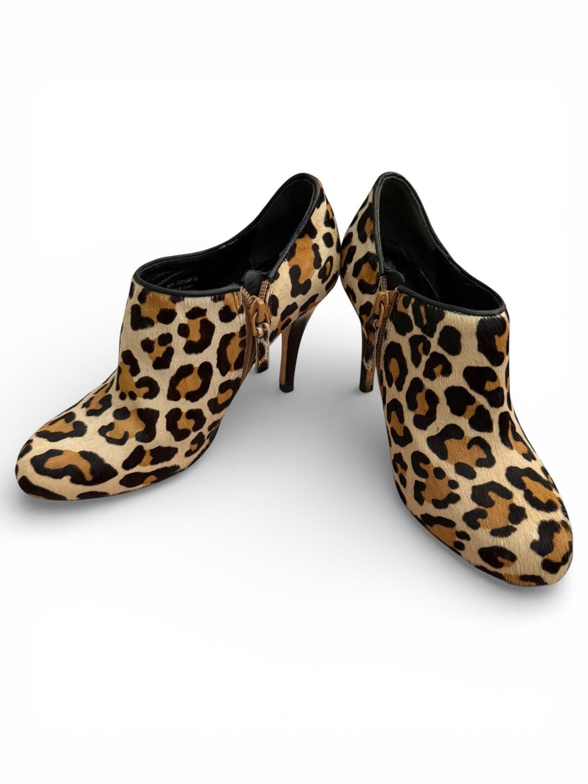 Cole Haan Cole Haan + Nike Air Collab Leopard Print Heel Ankle Boots Size US 7.5 / IT 37.5 - 1 Thumbnail