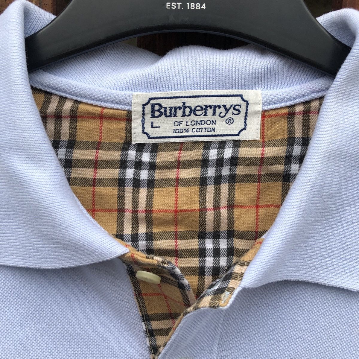 Burberry BURBERRY LONDON LONG SLEVEE POLO Size US L / EU 52-54 / 3 - 3 Thumbnail