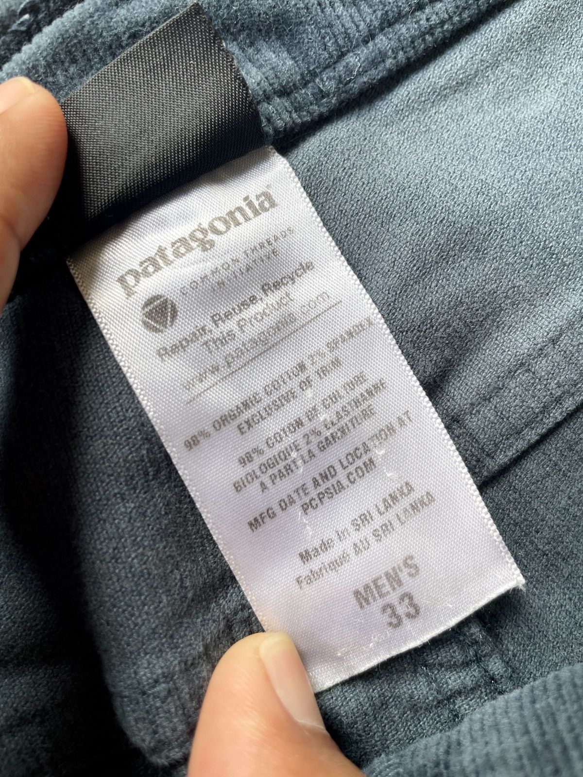 Patagonia × Vintage Vintage Patagonia Organic Cotton “Blueish Green” Corduroy Size US 33 - 8 Thumbnail