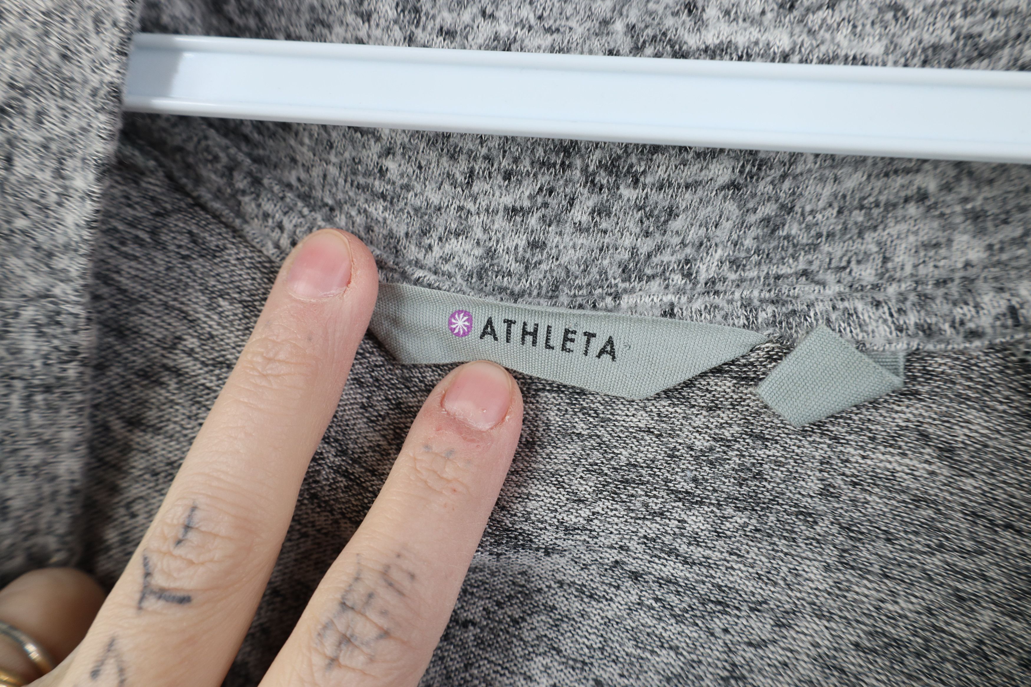 Athleta Athleta Slouchy Collar Jersey Knit Sweater Heather Gray Size XL / US 12-14 / IT 48-50 - 6 Thumbnail