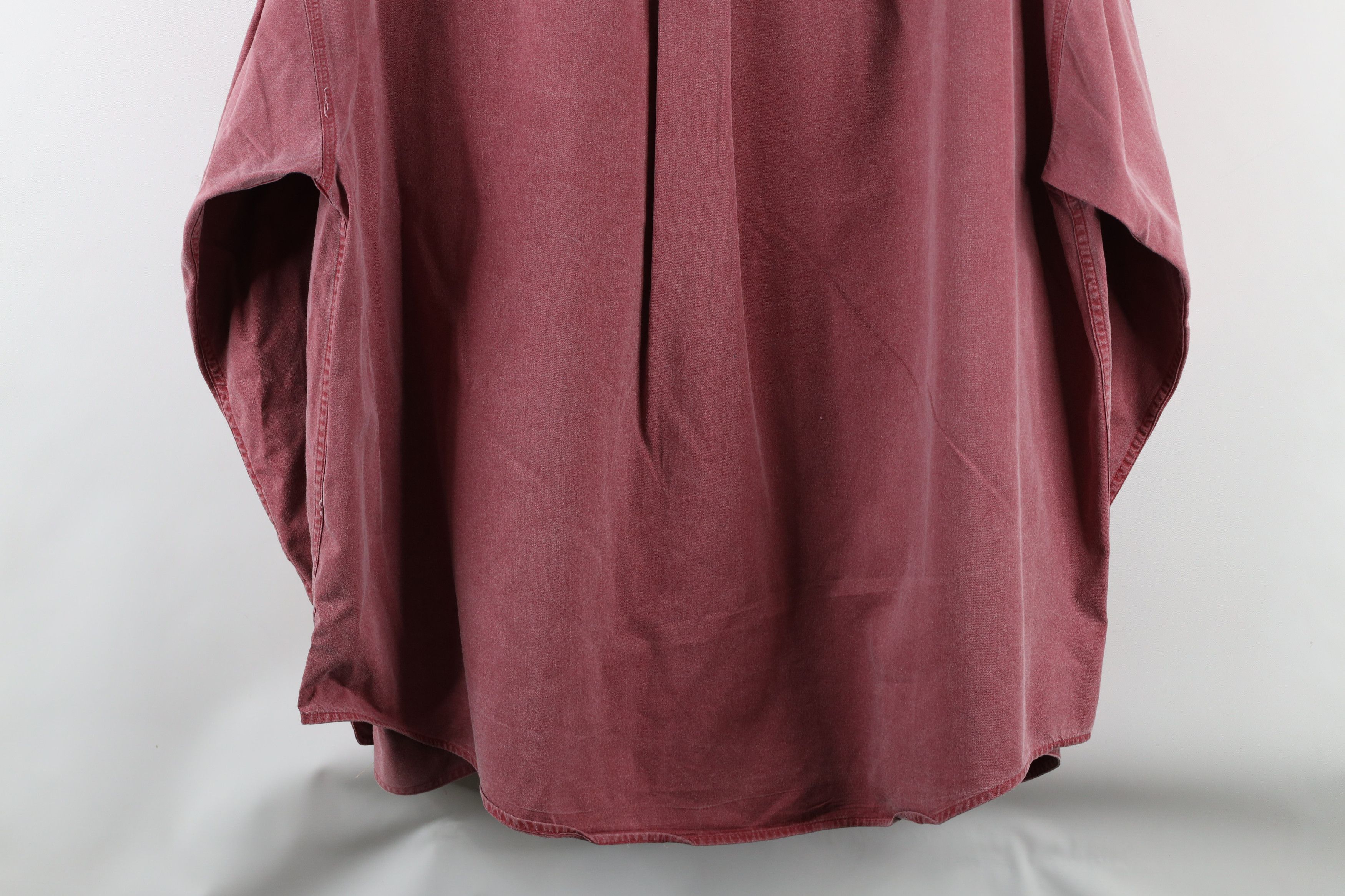 Eddie Bauer × Vintage Vintage 90s Eddie Bauer Twill Stonewash Button Shirt Red Size US XXL / EU 58 / 5 - 11 Thumbnail